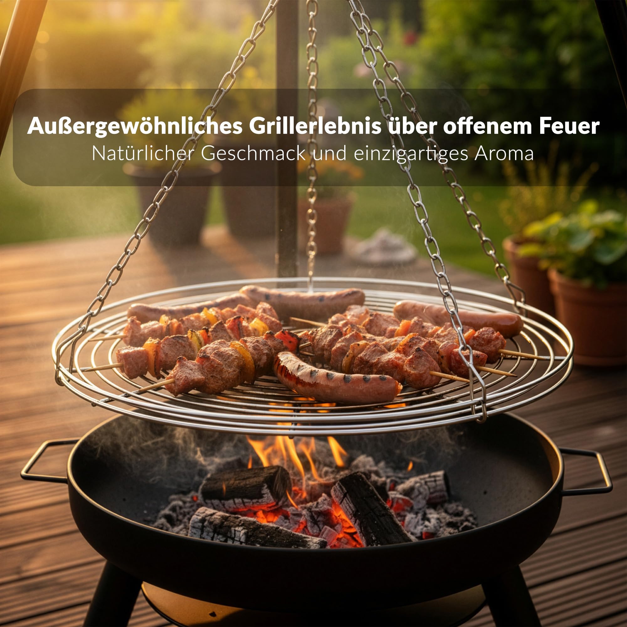 lehmann-schwenkgrill-feuerschale-60-cm-schwarz-mit-grillrost image 5