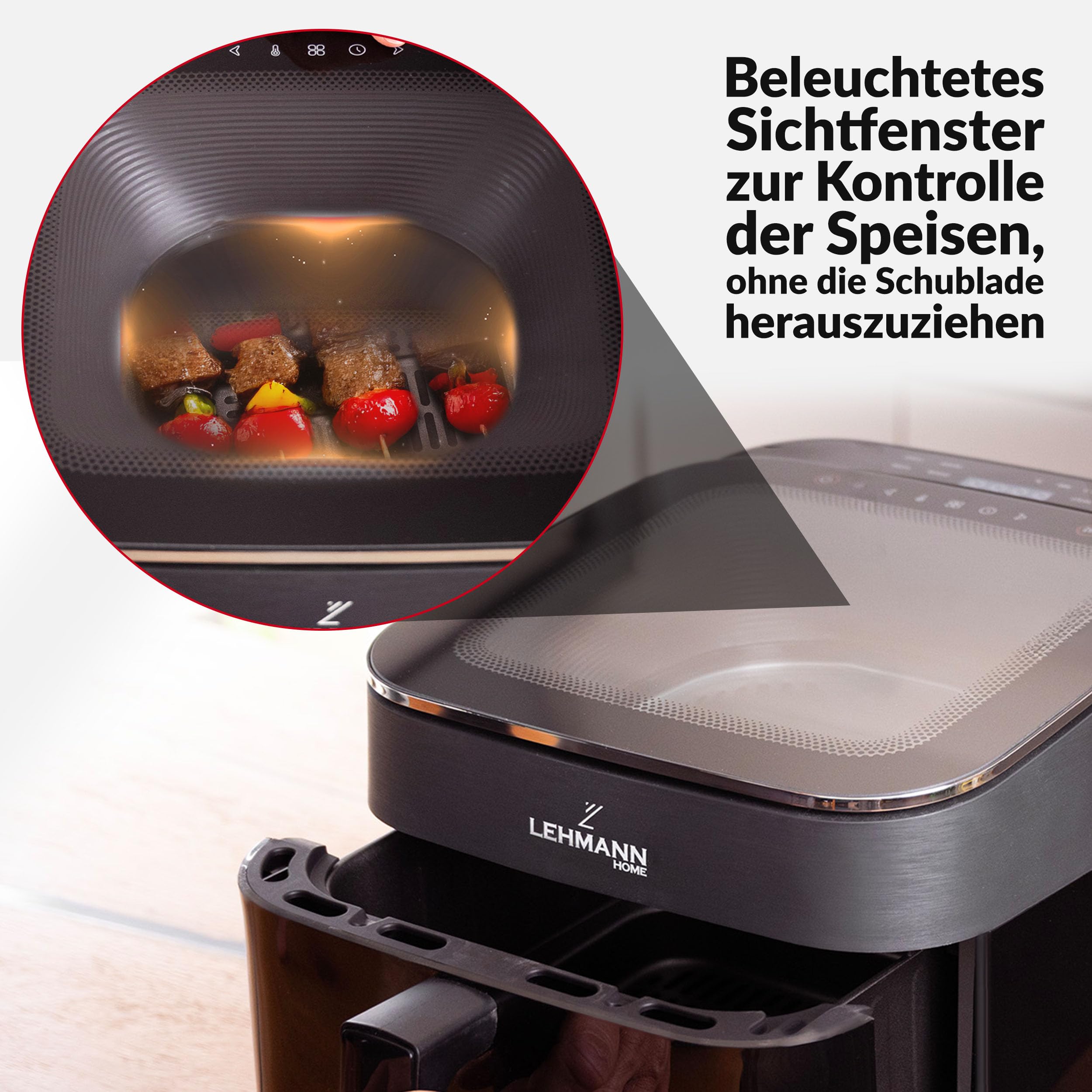 lehmann-xl-hei-luftfritteuse-6-5l-sichtfenster-touch-1700w image 8