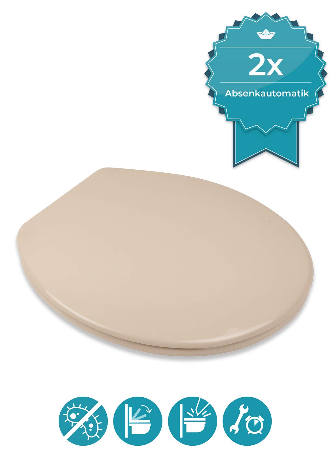 calmwaters-essential-soft-wc-sitz-beige-duroplast-absenkautomatik image 4