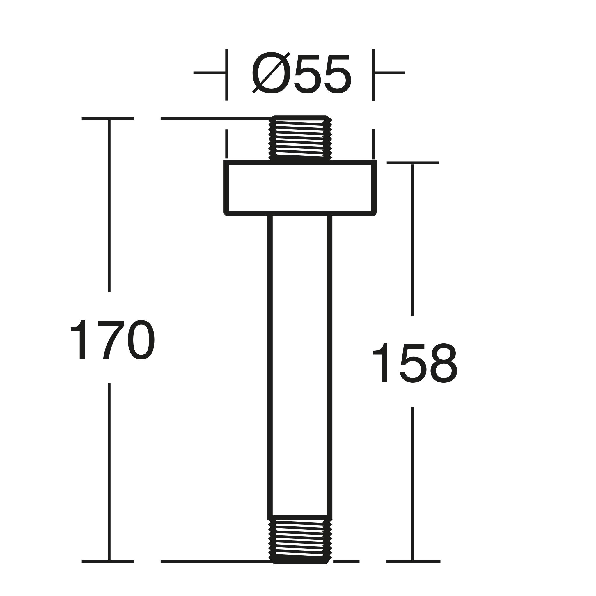 ideal-standard-idealrain-b9446aa-deckenanschluss-150-mm-chrom image 7