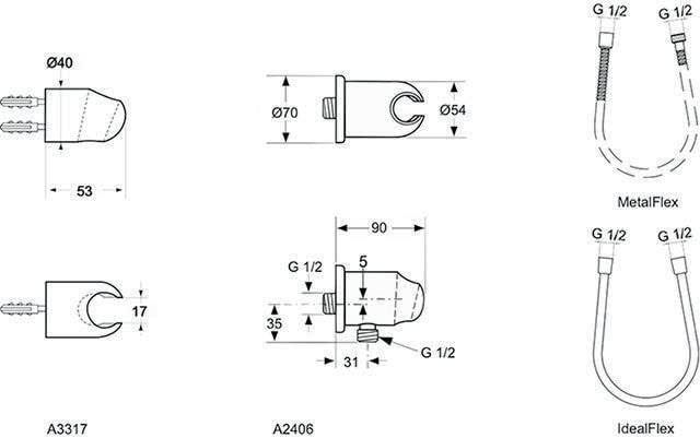 ideal-standard-idealrain-idealflex-brauseschlauch-a3330aa-1600-mm-chrom image 7