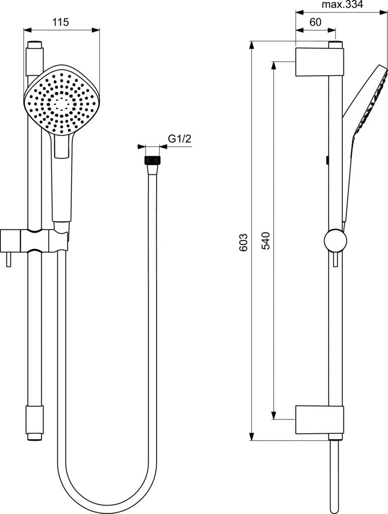 ideal-standard-idealrain-evo-brausekombination-900-mm-chrom image 5