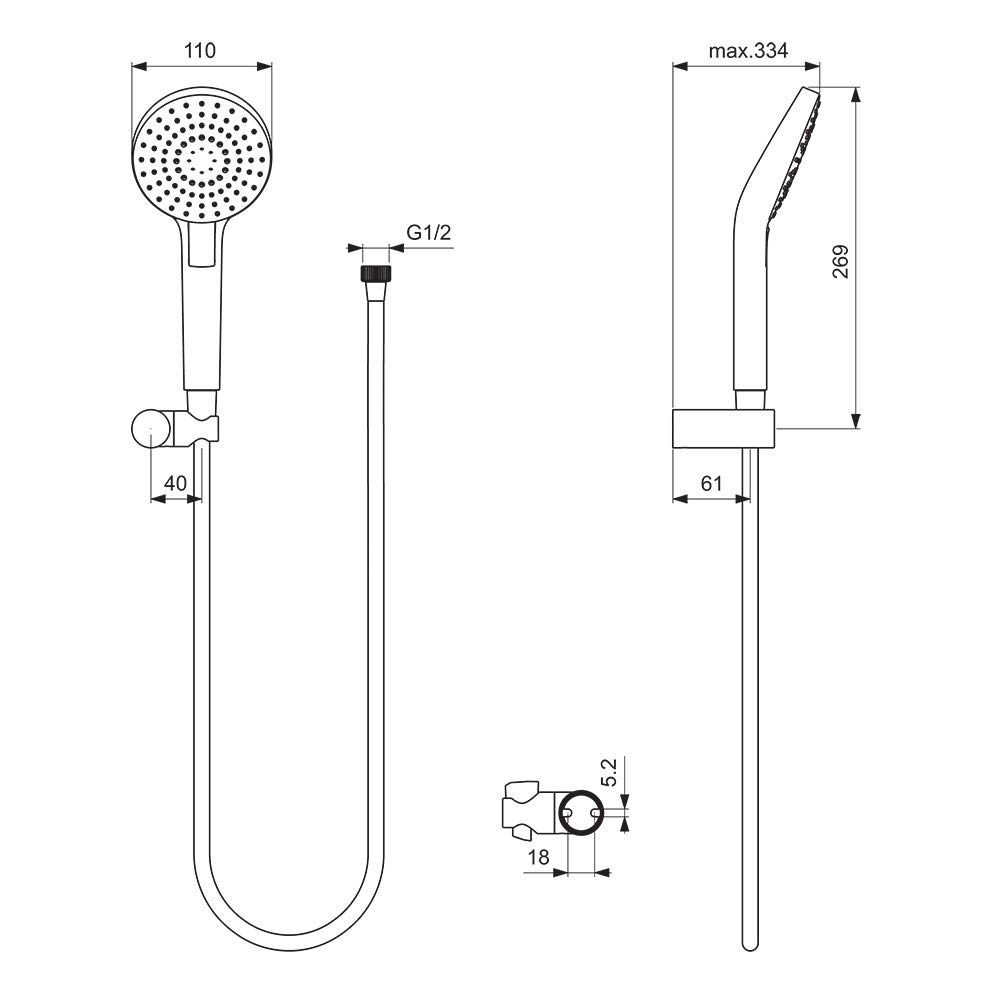 ideal-standard-idealrain-evo-diamond-b2239aa-handbrause-set-chrom image 5
