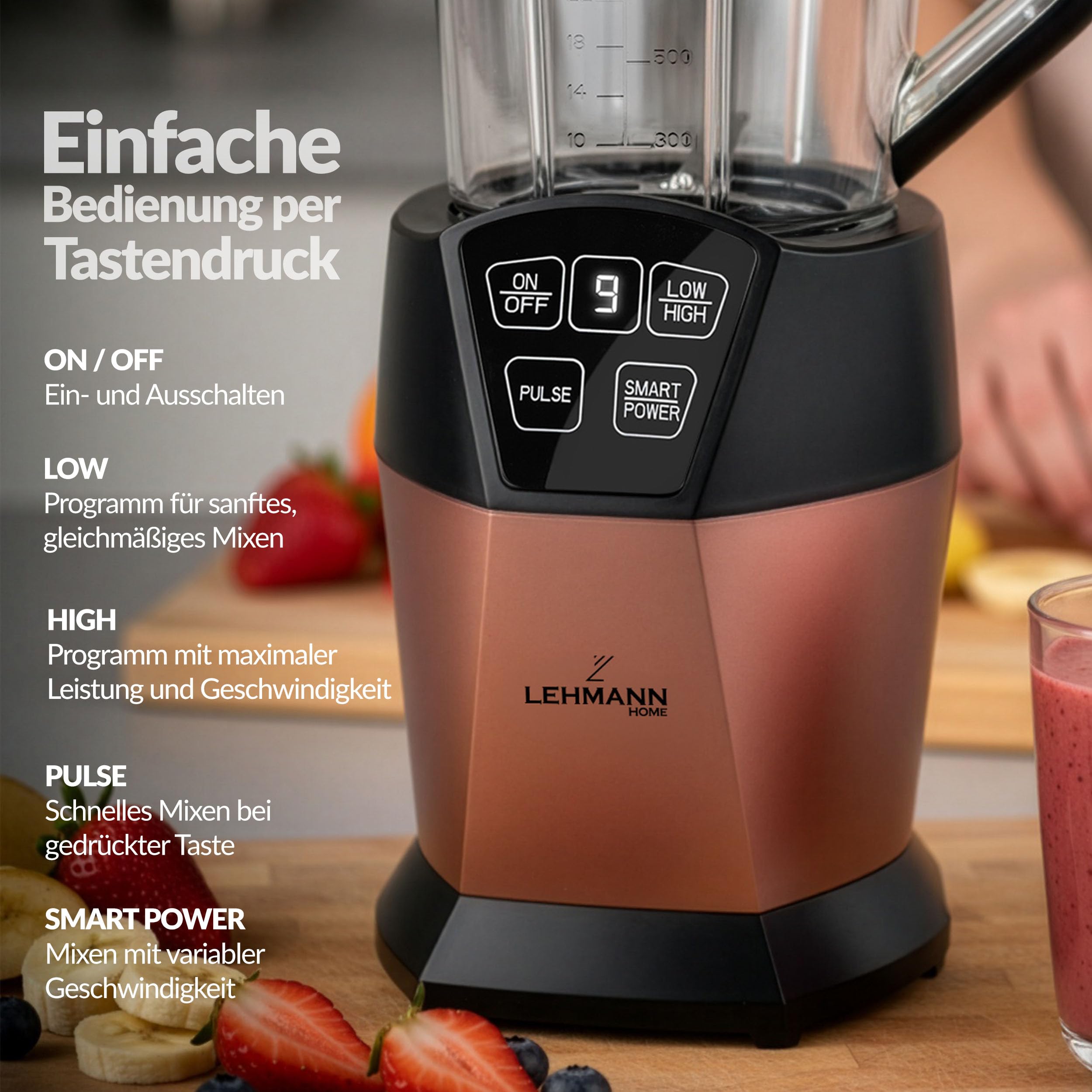 lehmann-blendery-standmixer-1000w-1-5l-800ml-to-go-smoothie-maker image 5