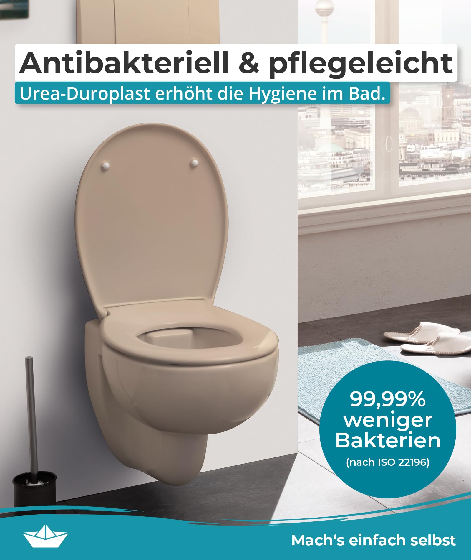 calmwaters-wc-sitz-oval-beige-bahamabeige-duroplast-absenkautomatik image 7