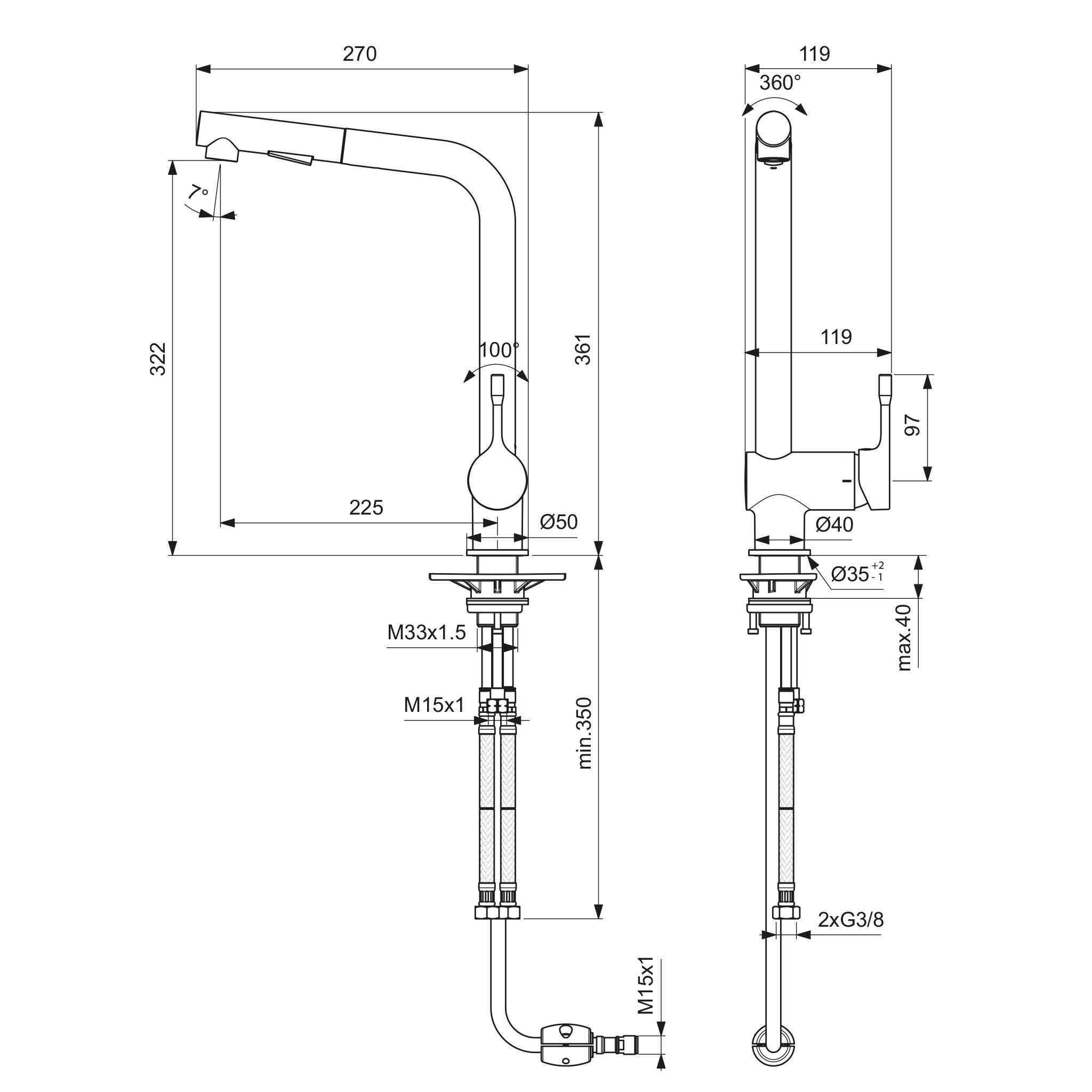 ideal-standard-ceralook-k-chenarmatur-chrom-ausziehbar-hoch image 3