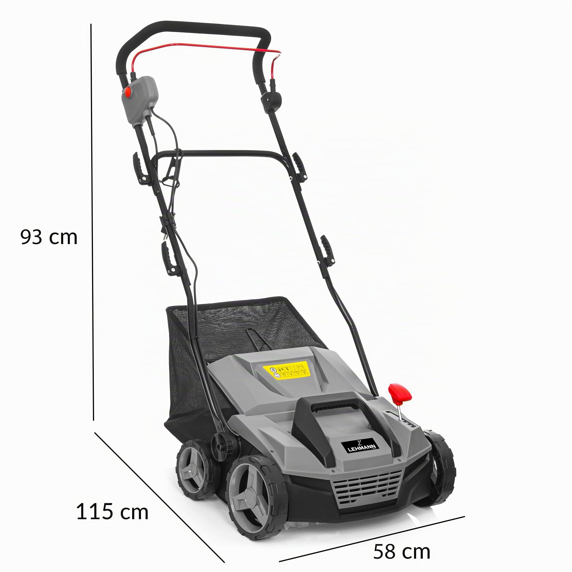 lehmann-vertikutierer-elektro-1800w-38cm-mit-48l-fangkorb image 3