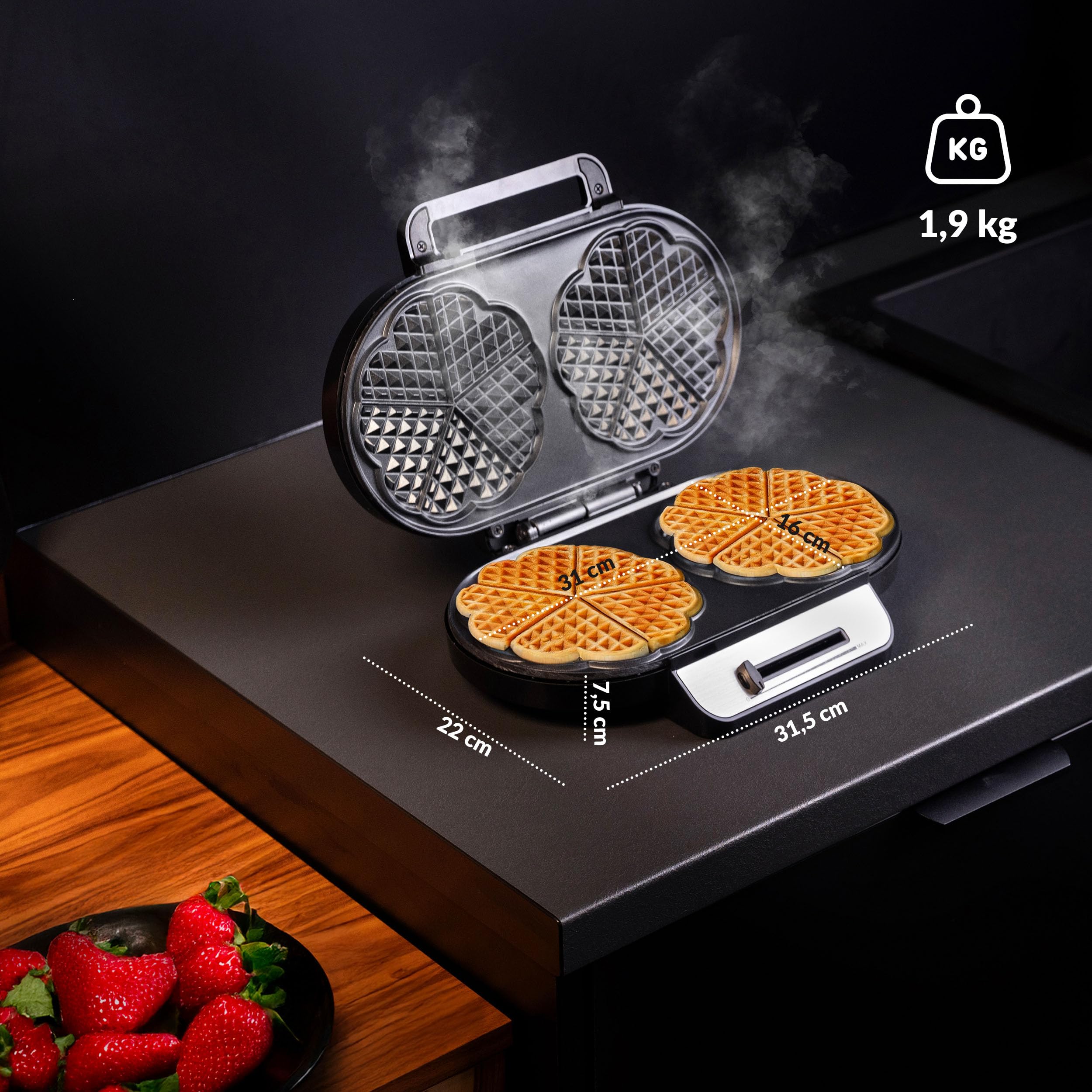 lehmann-gofrownice-doppel-herzform-waffeleisen-1200w-schwarz-silber image 3