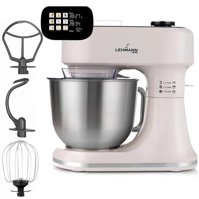 lehmann-k-chenmaschine-5-l-beige-beheizbar-mit-waage image 1