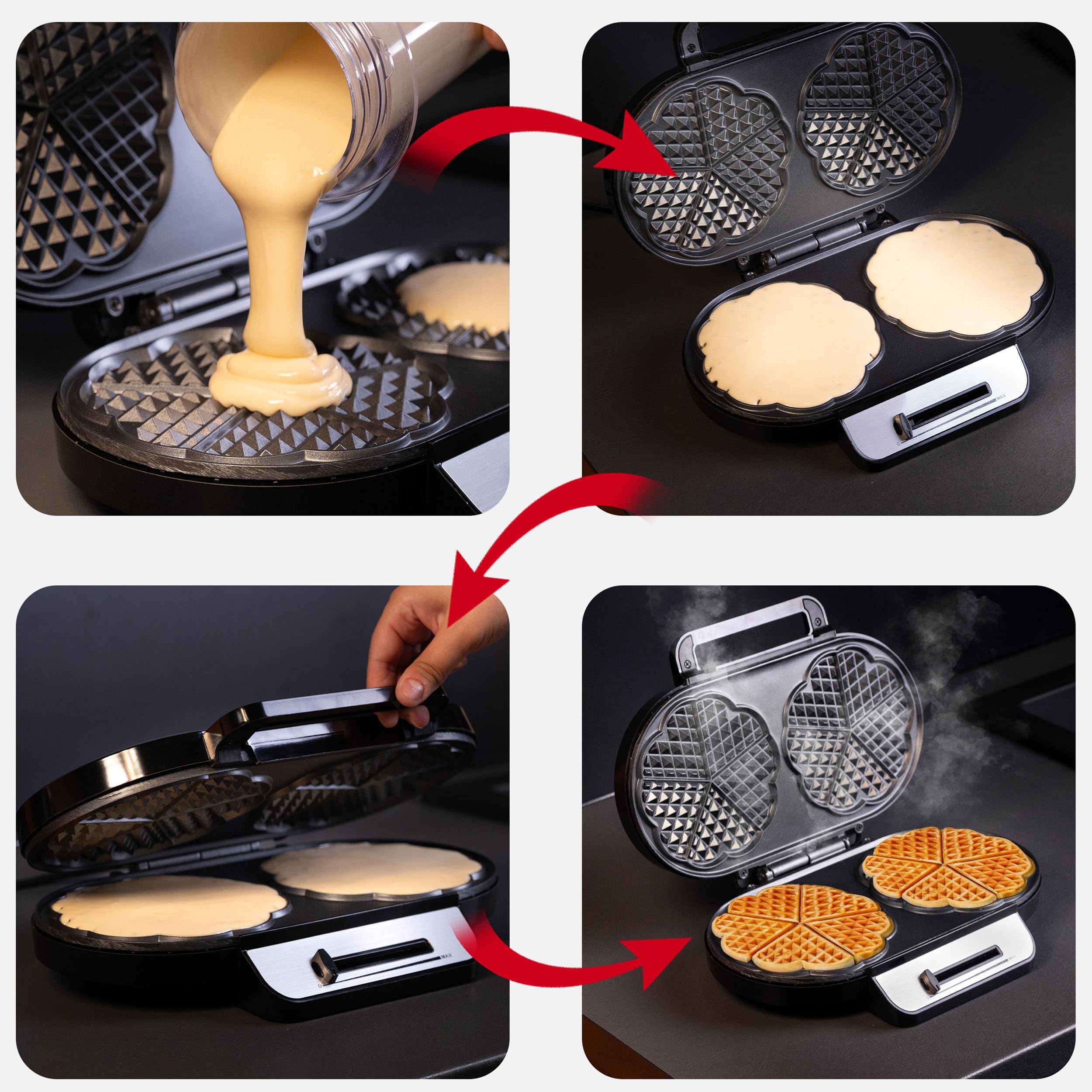 lehmann-gofrownice-doppel-herzform-waffeleisen-1200w-schwarz-silber image 8