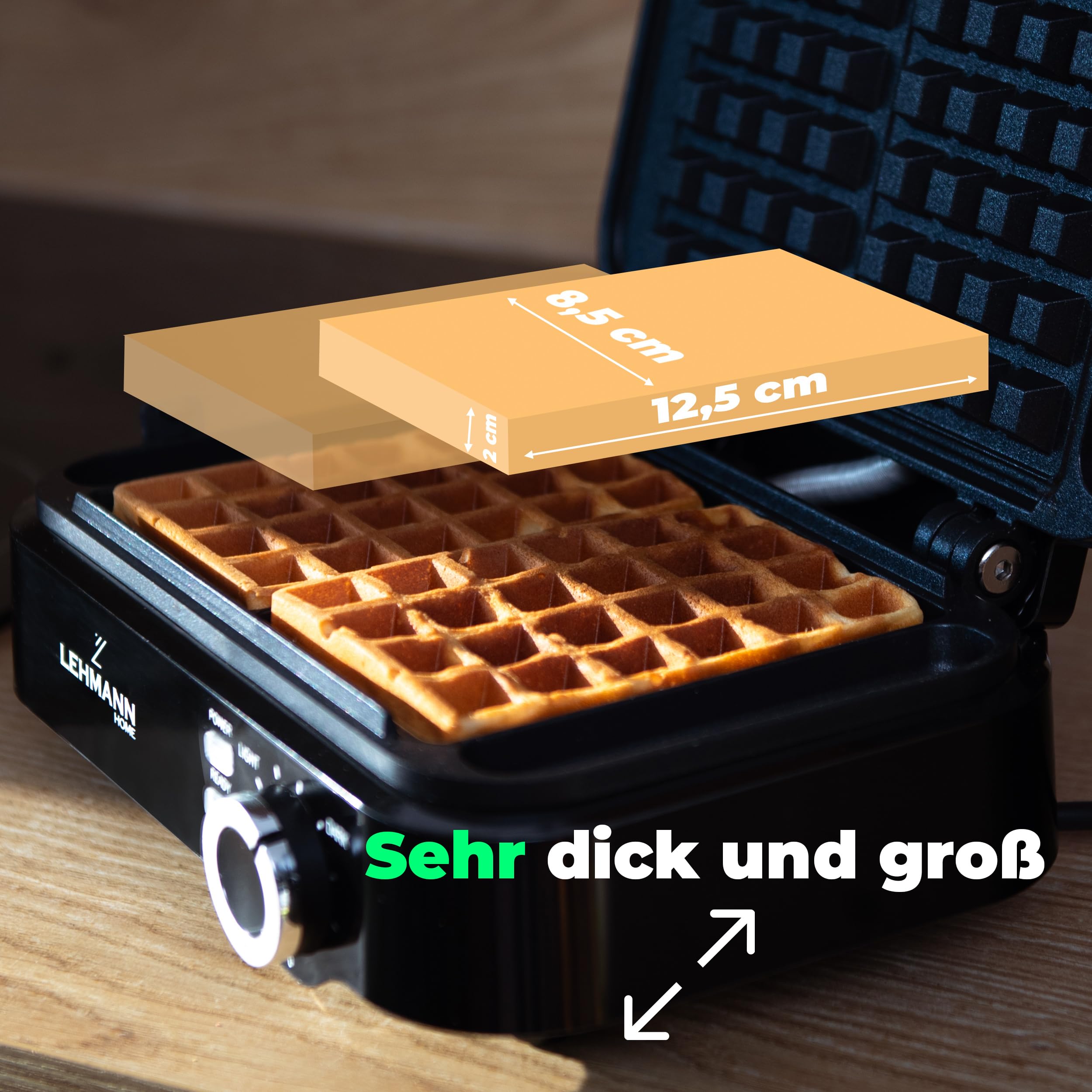 lehmann-waffeleisen-doppelt-belgische-waffeln-1200w-antihaft image 5
