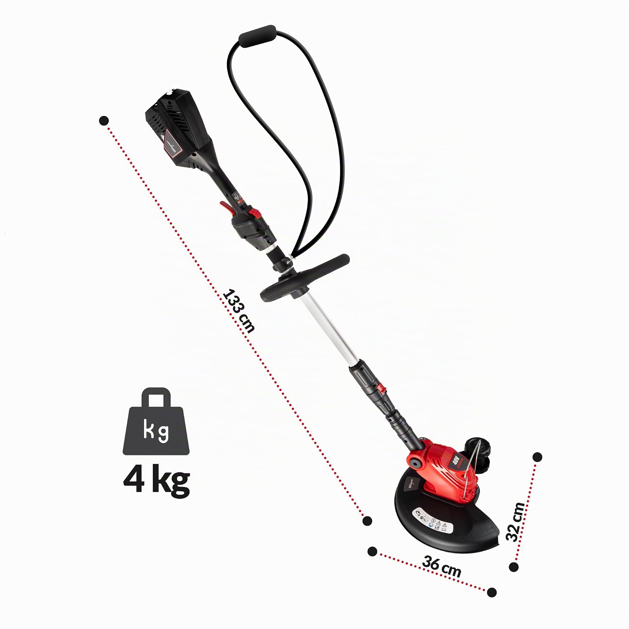 lehmann-40v-akku-rasentrimmer-30cm-mit-akku-teleskop image 3