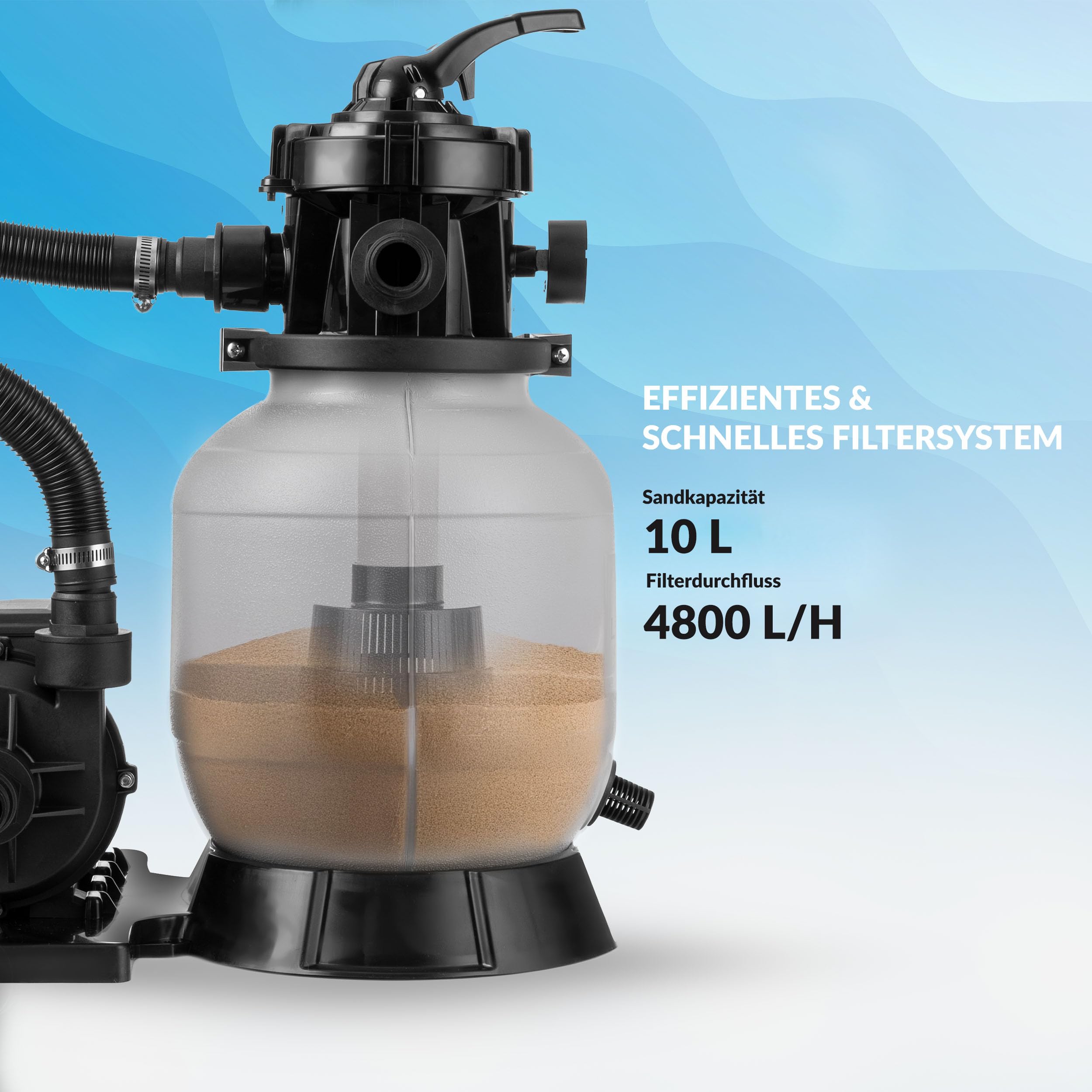 lehmann-sandfilteranlage-8000-l-h-pool-filteranlage-grau-250-w image 7