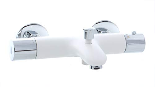 gr-nblatt-bath-thermostat-badewannenarmatur-wei-chrom-messing image 2