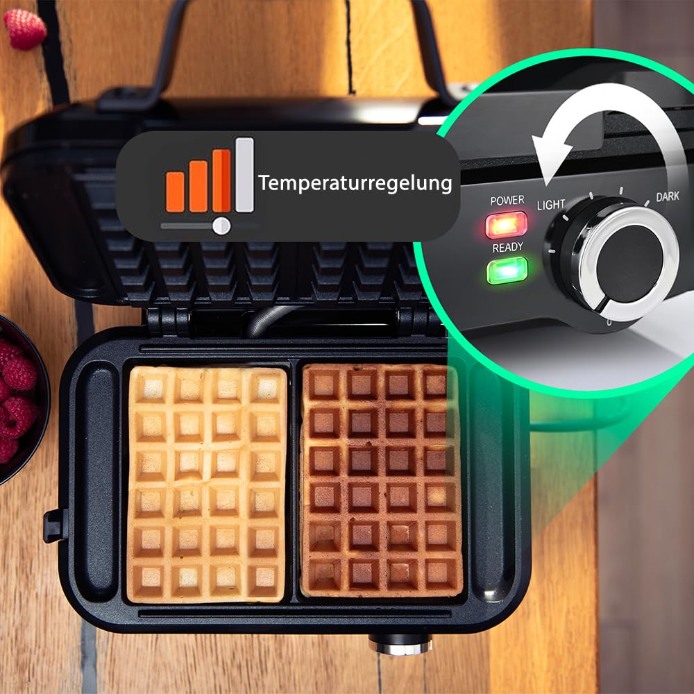 lehmann-waffeleisen-doppelt-belgische-waffeln-1200w-antihaft image 3