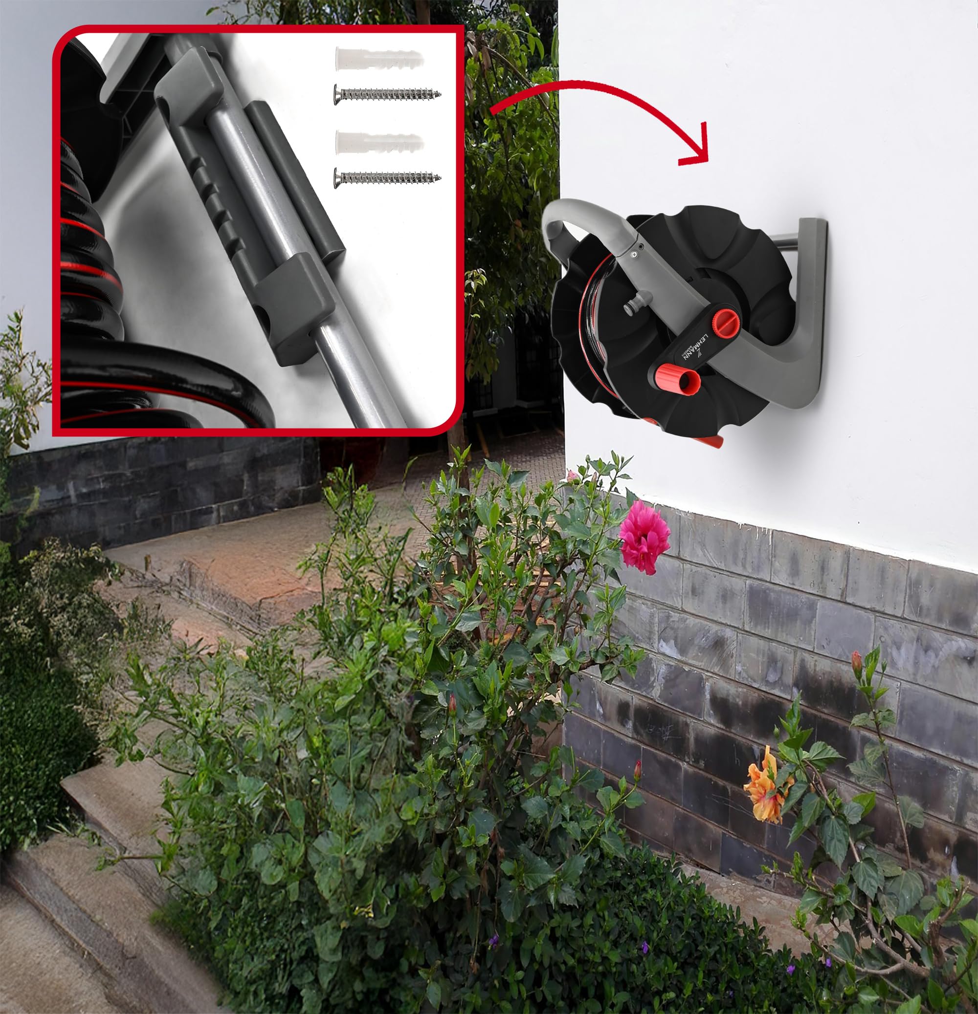 lehmann-schlauchtrommel-wand-20m-1-2-zoll-ohne-schlauch image 3
