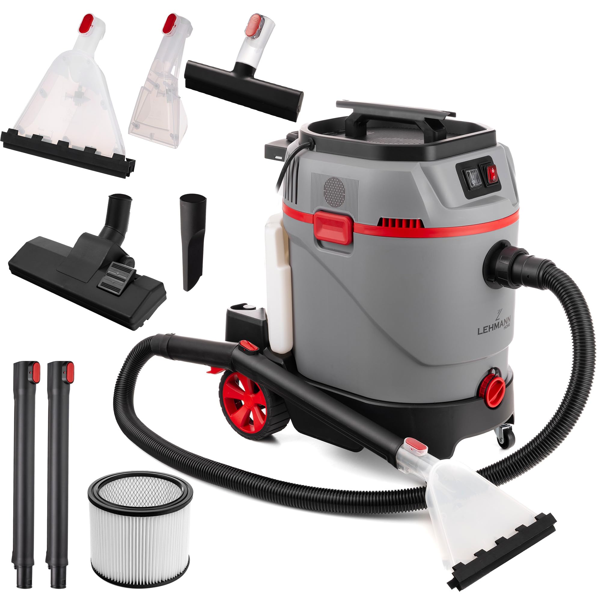 lehmann-primewash-2800-waschsauger-hei-wasser-60-c-grau image 1