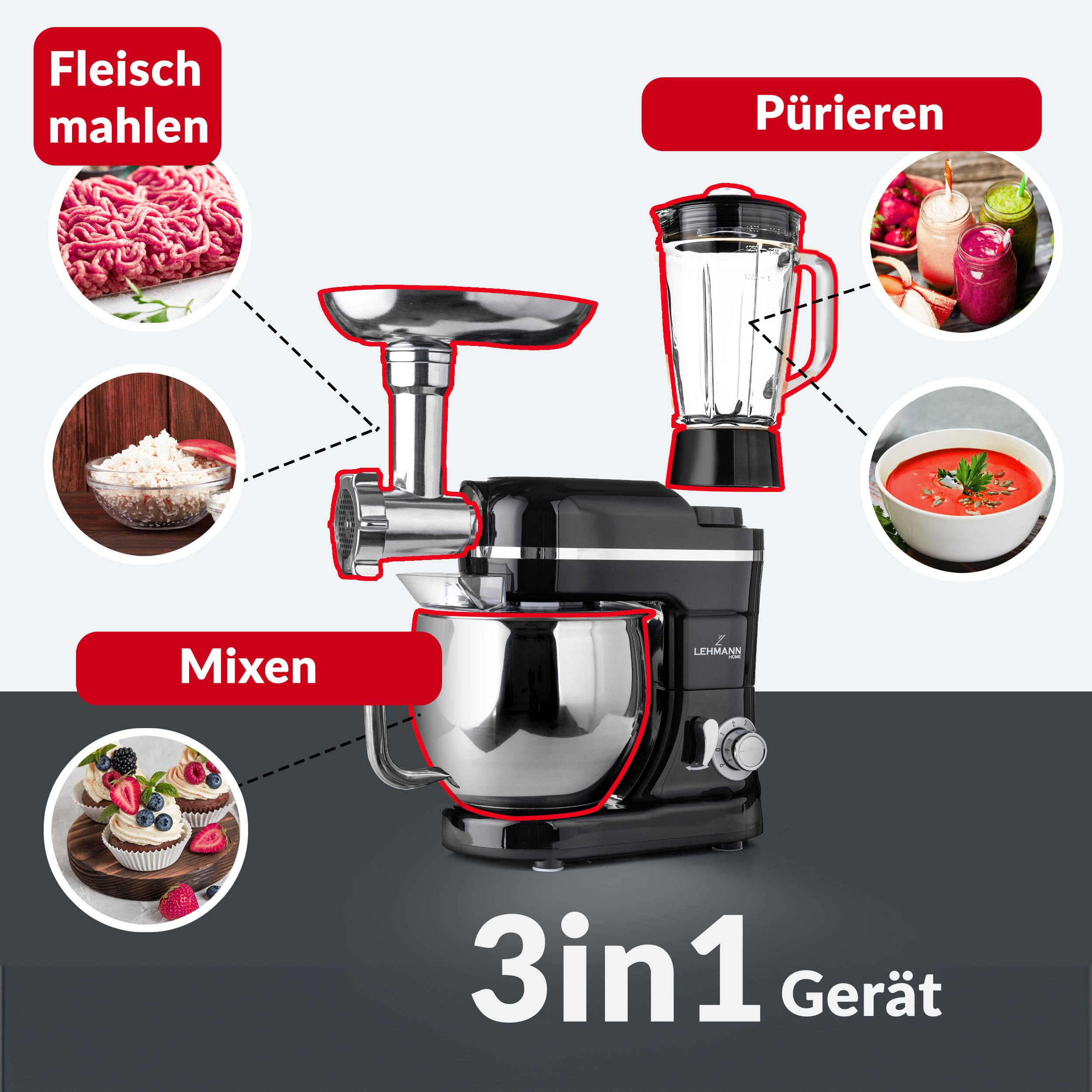lehmann-k-chenmaschine-3-in-1-5-l-mit-fleischwolf-und-glasmixer image 4