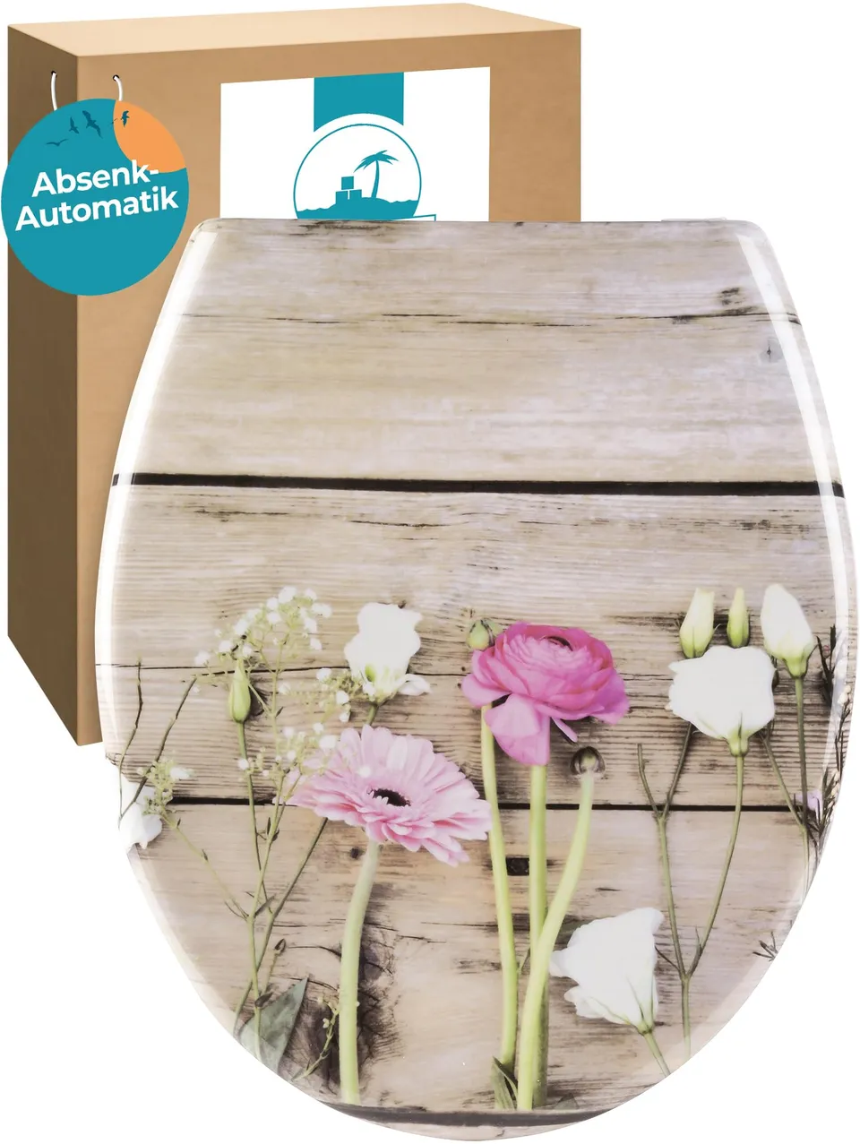 calmwaters-wc-sitz-wild-flower-wc-sitz-motiv-duroplast-o-form image 1