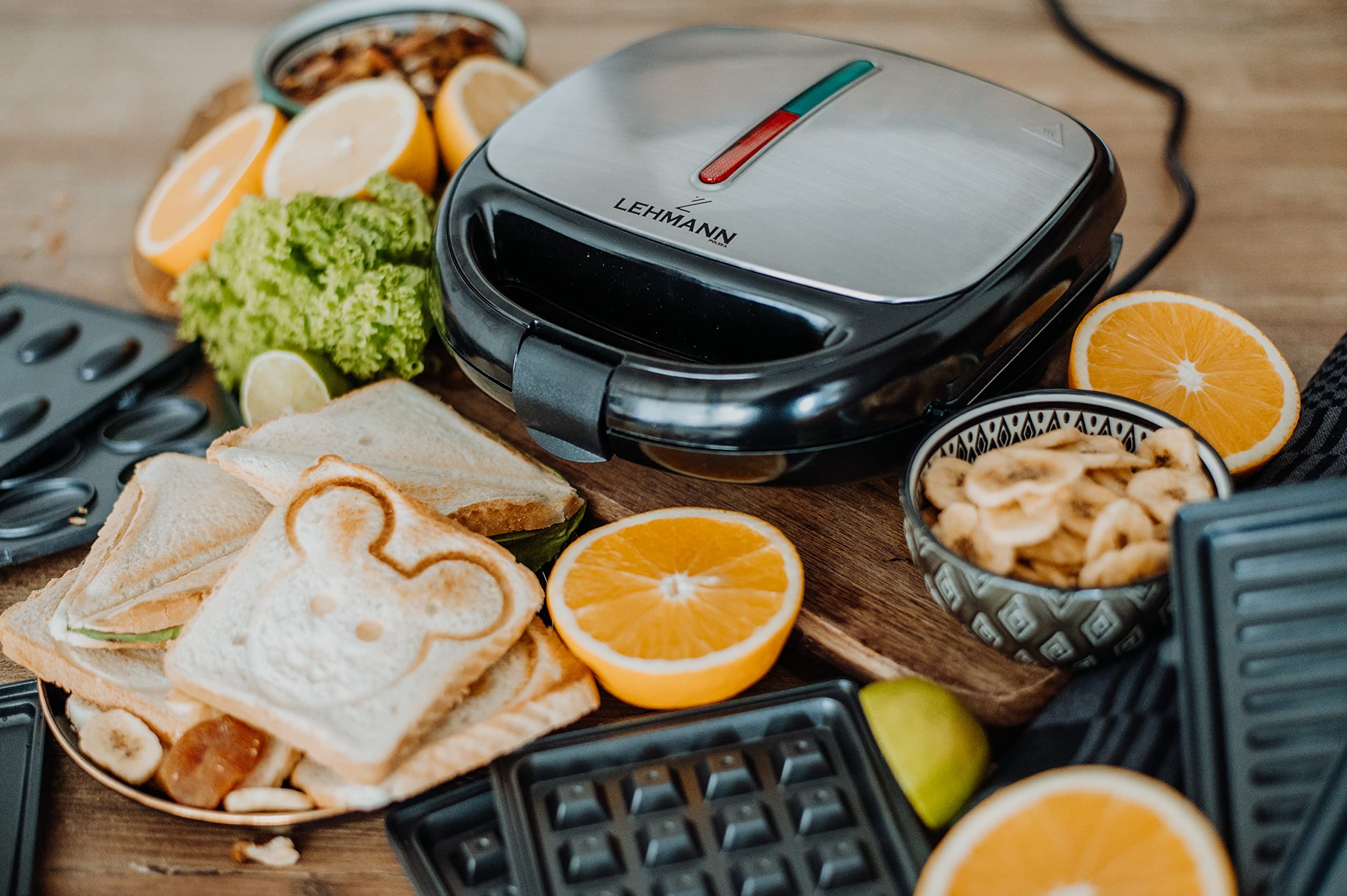 lehmann-sandwichmaker-5in1-800w-waffeleisen-grill image 4