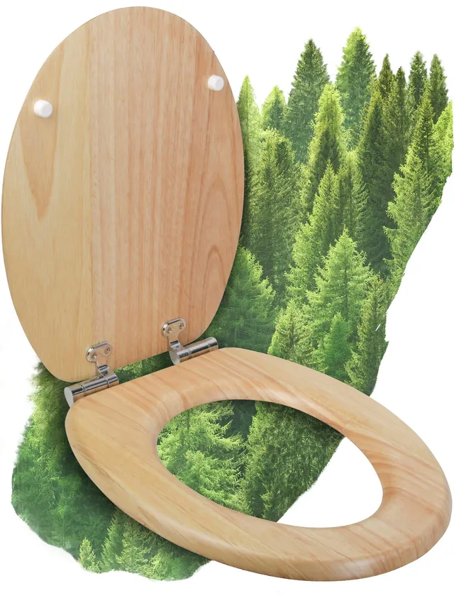 calmwaters-wc-sitz-26lp2846-holzsitz-kiefer-absenkautomatik image 1