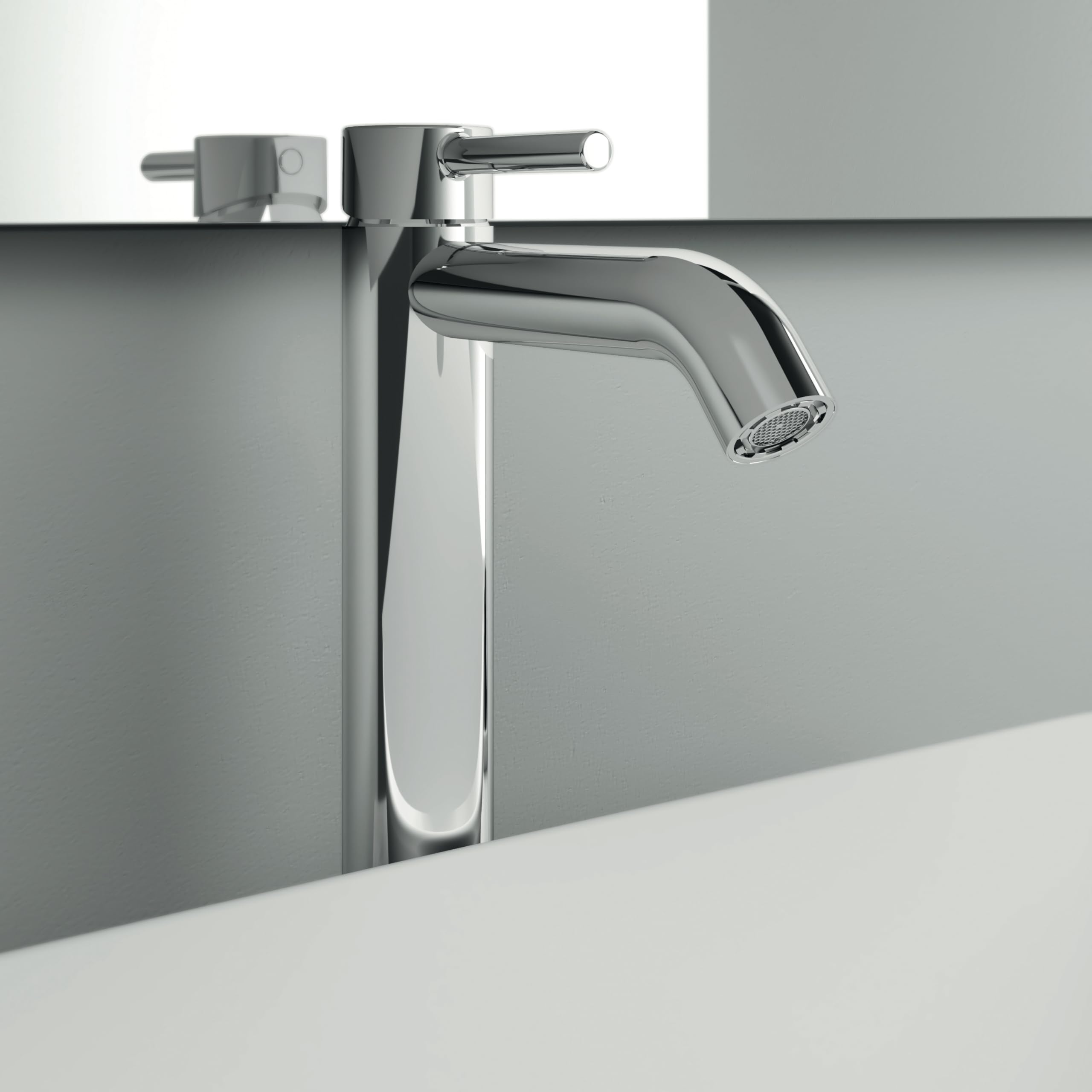 ideal-standard-ceraline-waschtischarmatur-chrom-wassersparend image 4