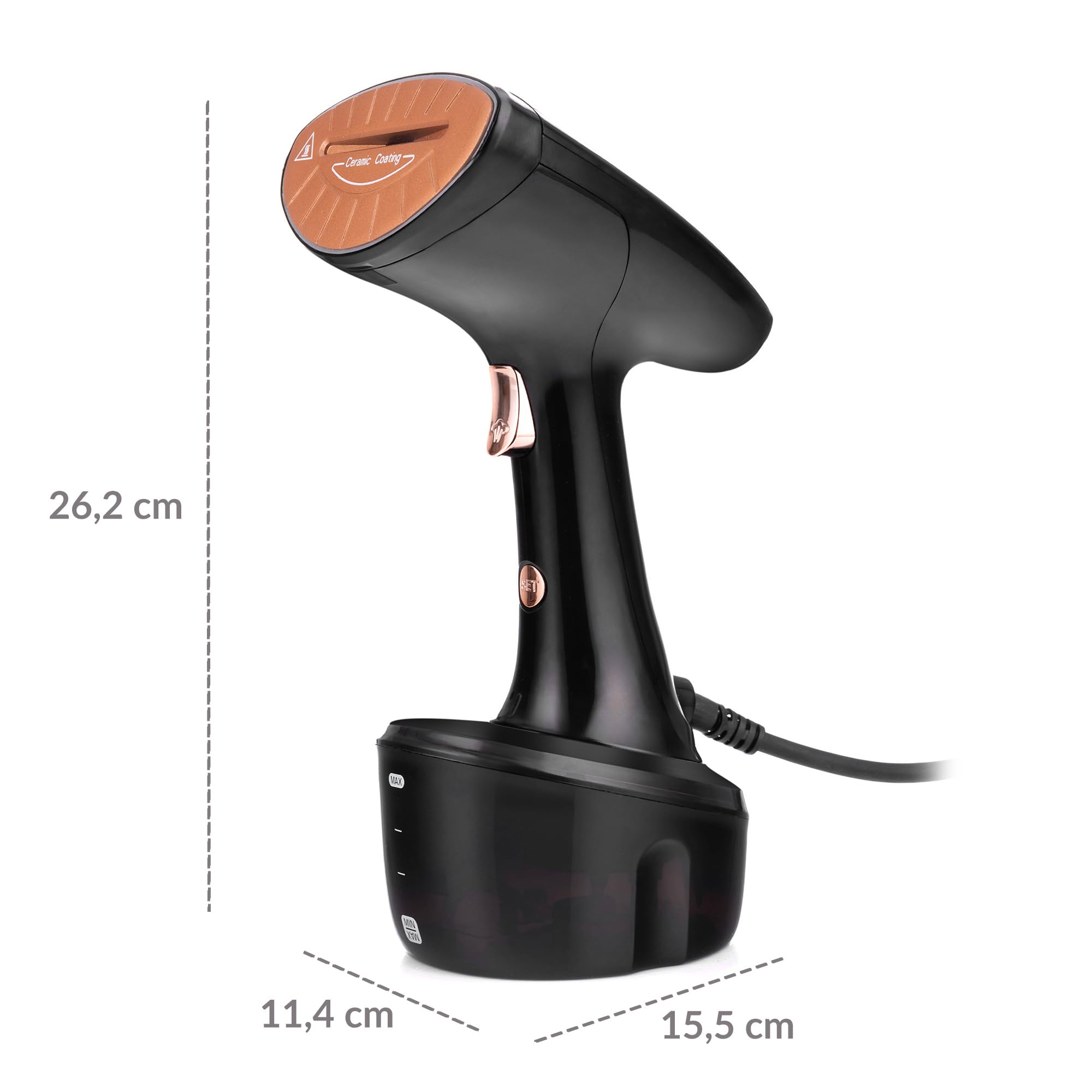 lehmann-dampfgl-tter-1600-w-dampfb-gler-schwarz-ros-gold-320-ml image 3