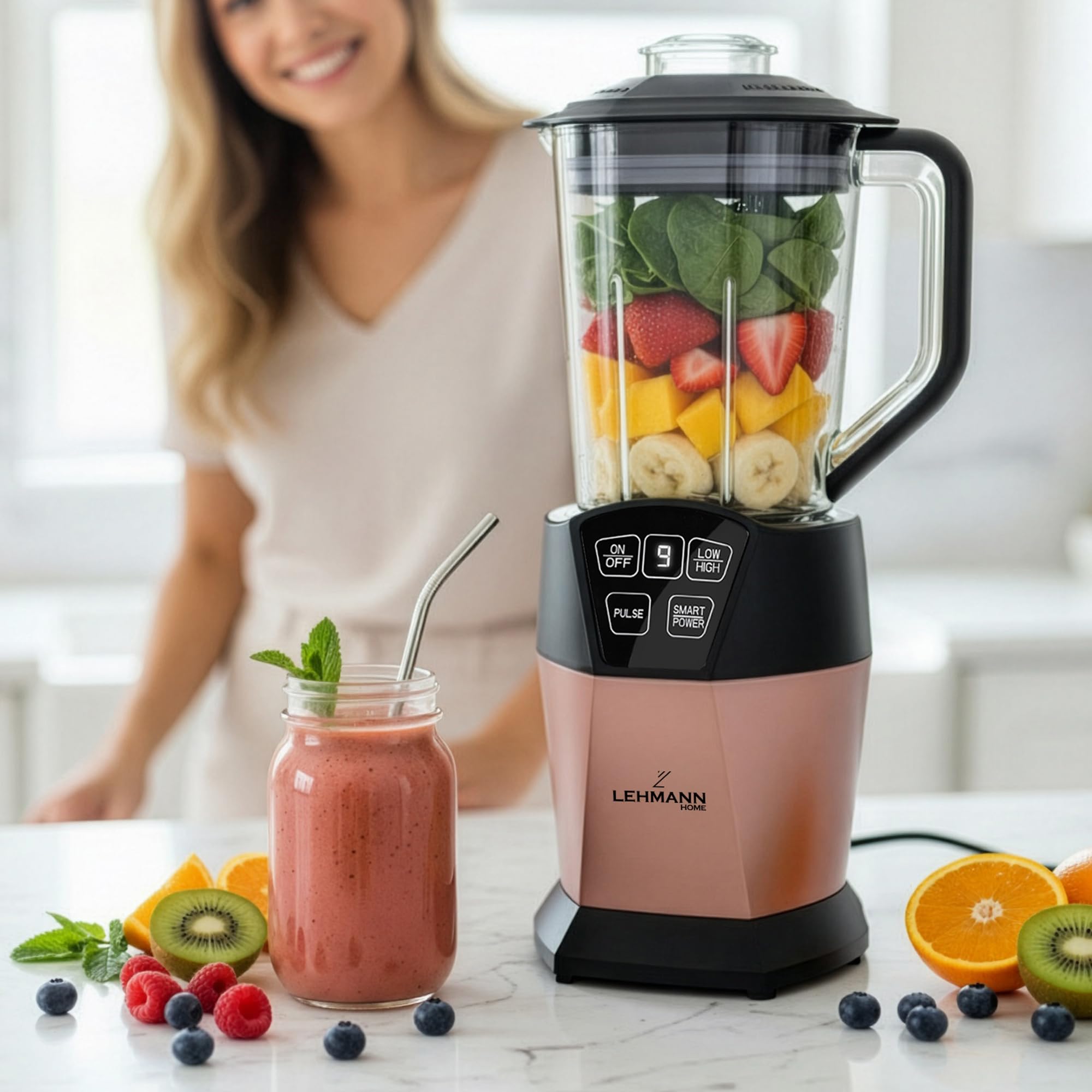 lehmann-blendery-standmixer-1000w-1-5l-800ml-to-go-smoothie-maker image 2