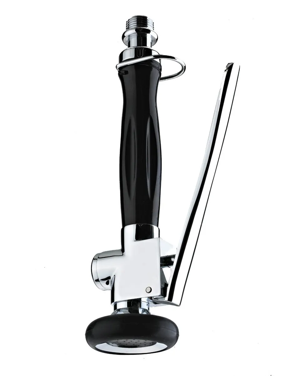gr-nblatt-kitchen-profi-pendelbrause-geschirrbrause-chrom-schwarz image 1