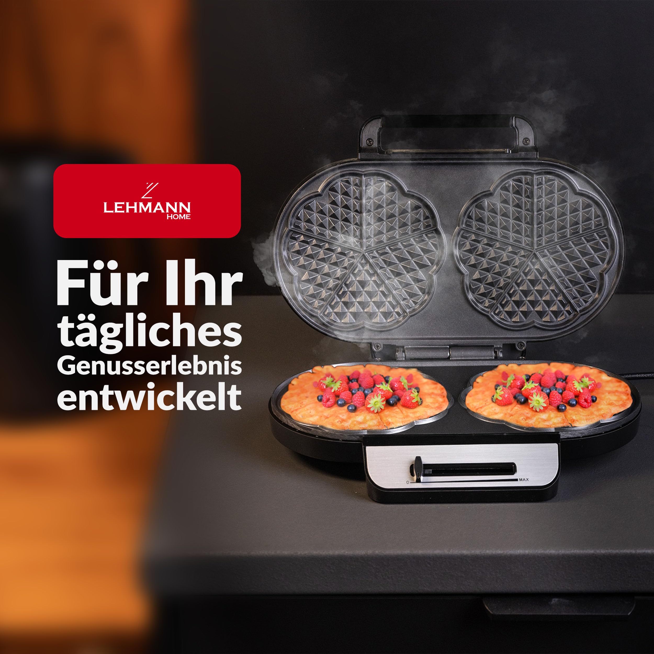 lehmann-gofrownice-doppel-herzform-waffeleisen-1200w-schwarz-silber image 2