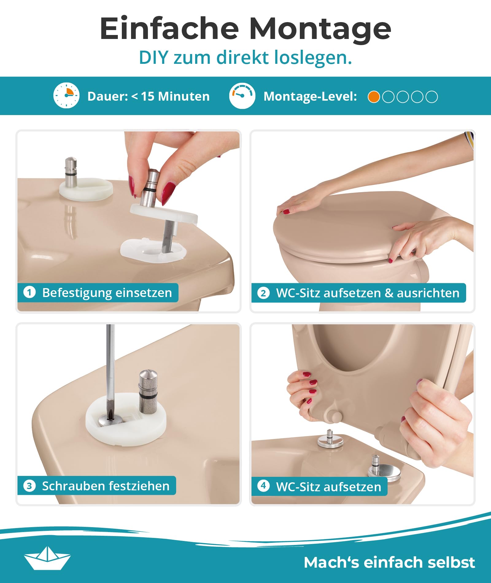 calmwaters-wc-sitz-oval-beige-bahamabeige-duroplast-absenkautomatik image 2