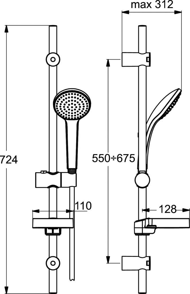 ideal-standard-idealrain-b9418aa-brausekombination-duschset-chrom image 2
