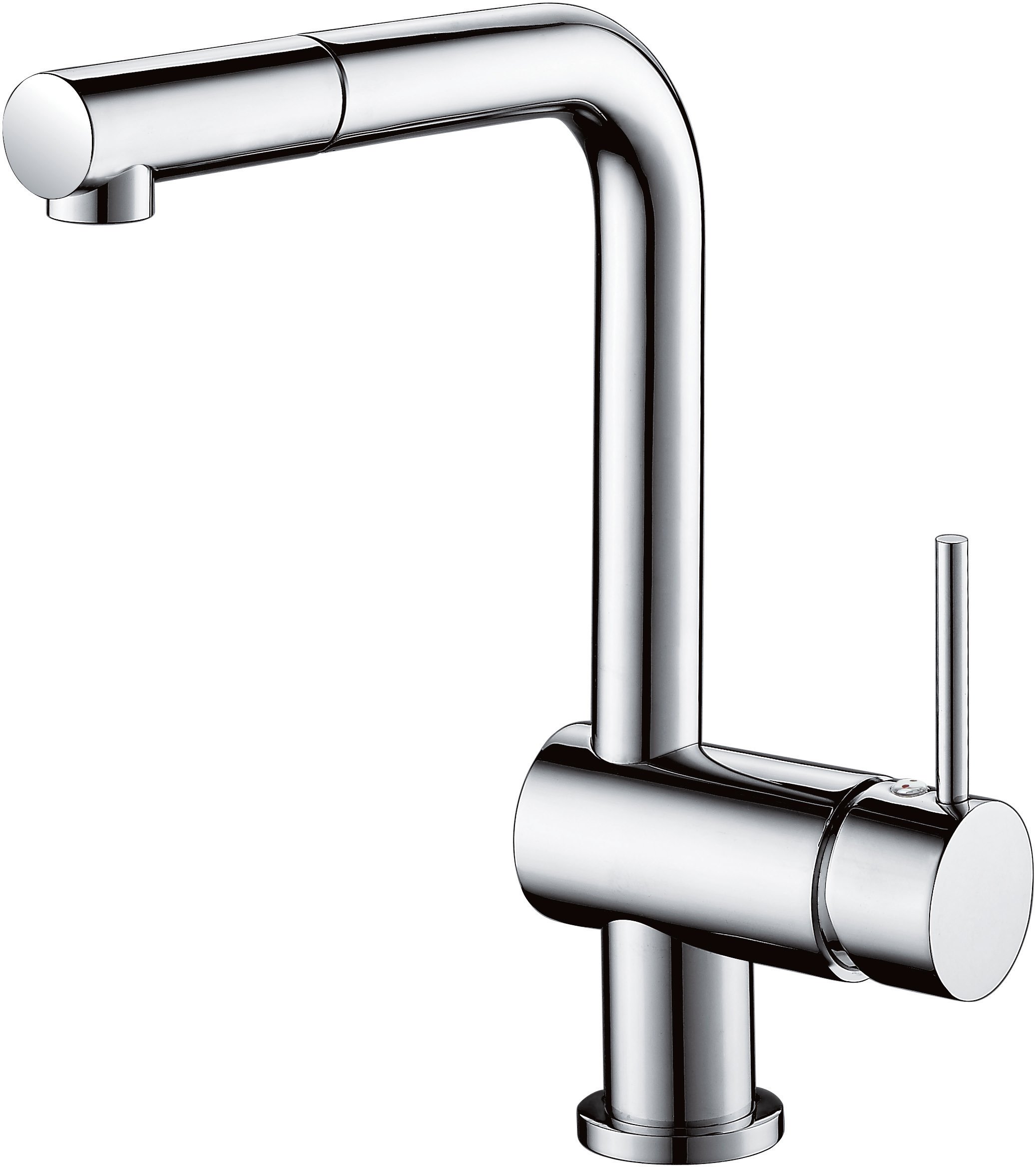 gr-nblatt-kitchen-k-chenarmatur-ausziehbar-geschirrbrause-chrom image 1