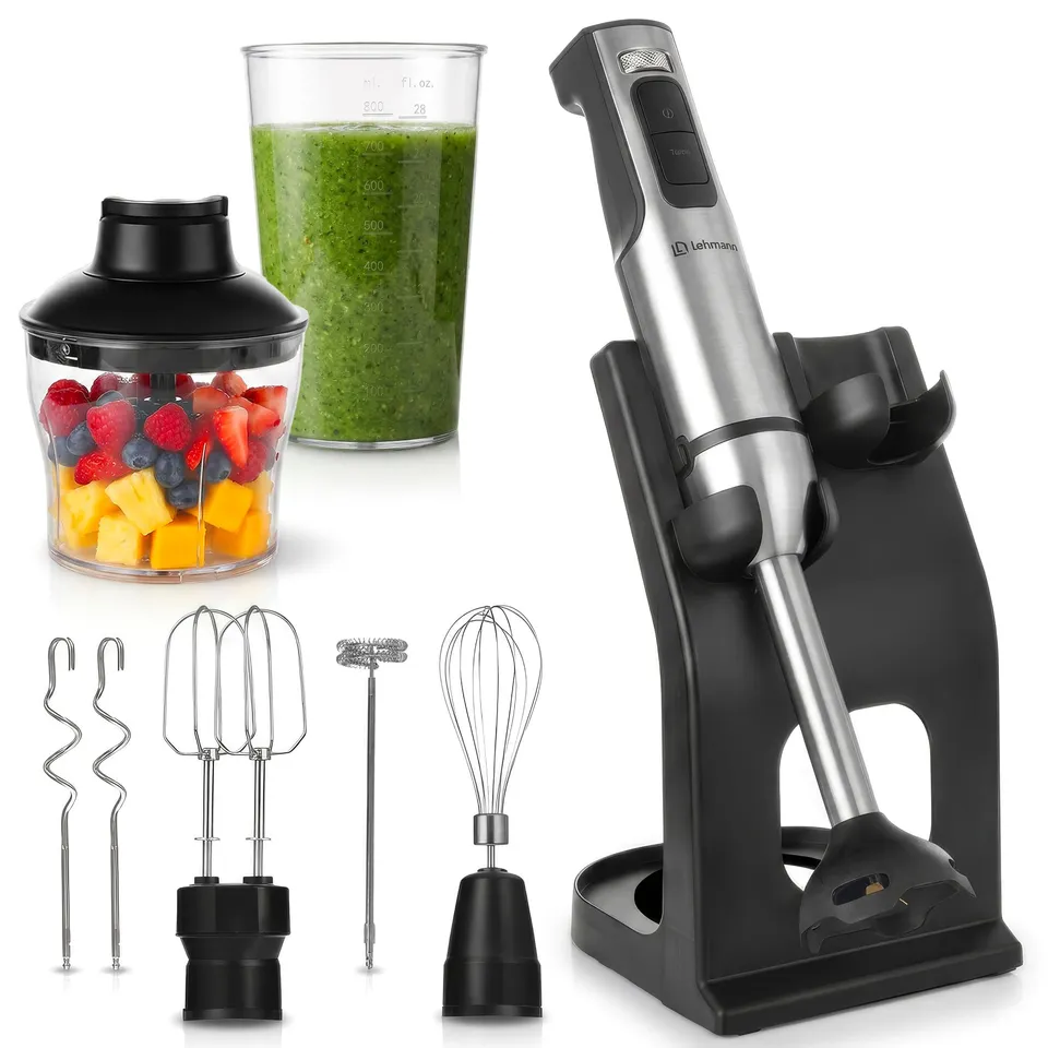 lehmann-stabmixer-set-6-in-1-2000w-st-nder-12-stufen-gold image 1