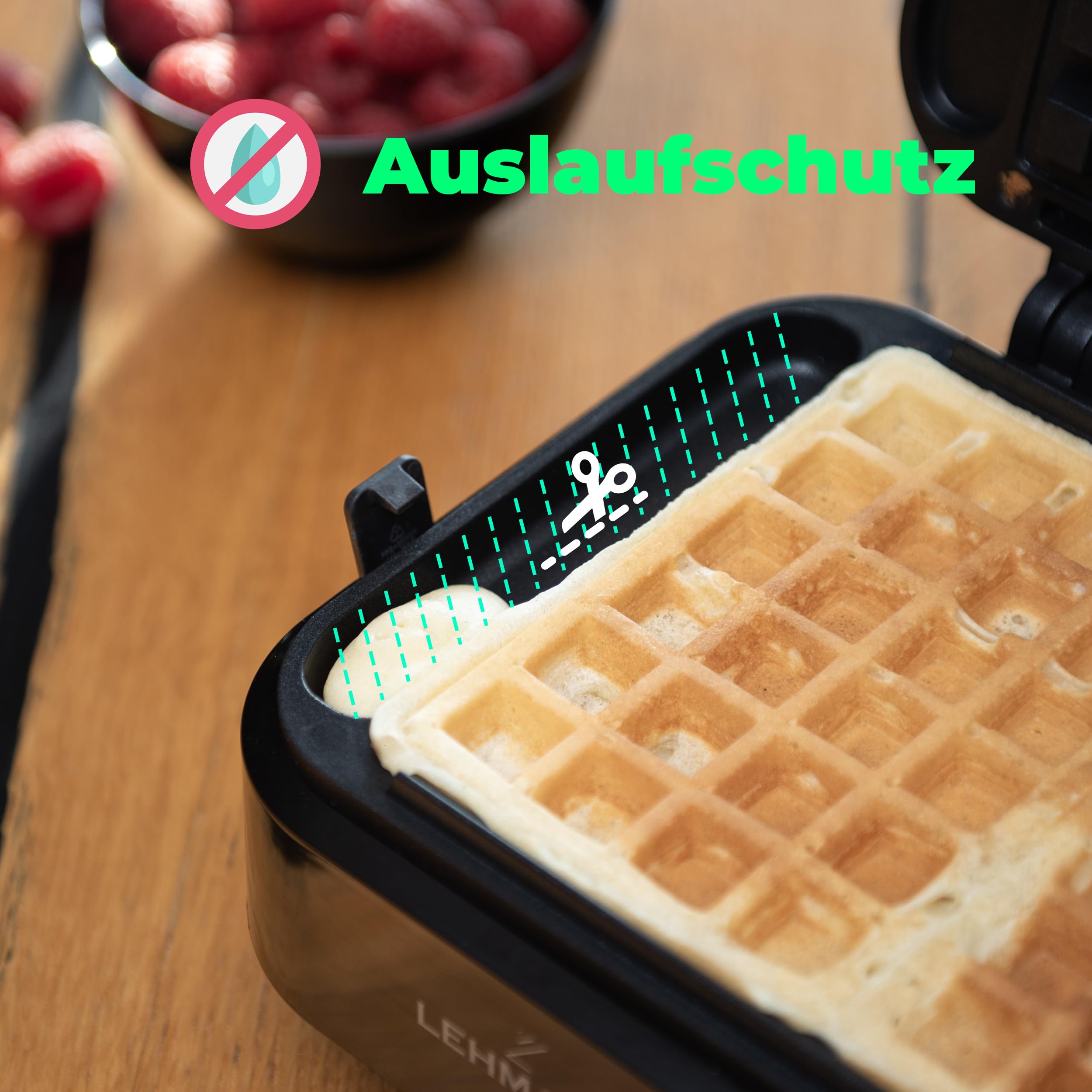 lehmann-waffeleisen-doppelt-belgische-waffeln-1200w-antihaft image 7