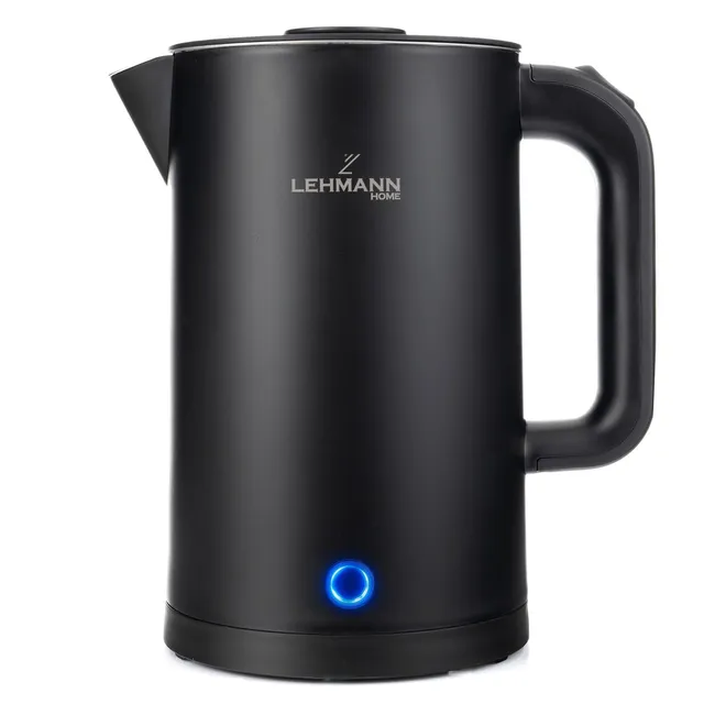 lehmann-wasserkocher-edelstahl-1-7l-2200w-schwarz image 1
