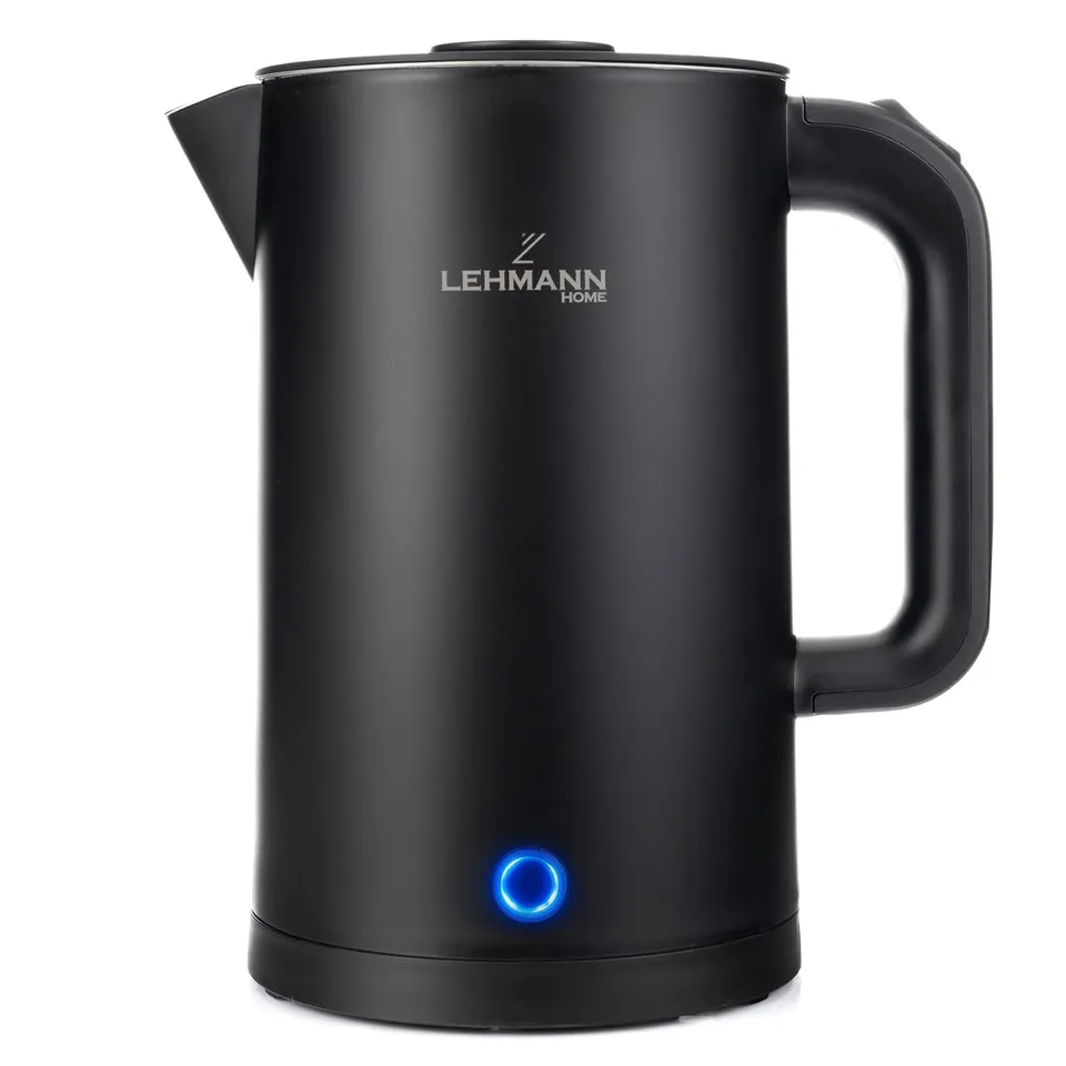 lehmann-wasserkocher-edelstahl-1-7l-2200w-schwarz image 1