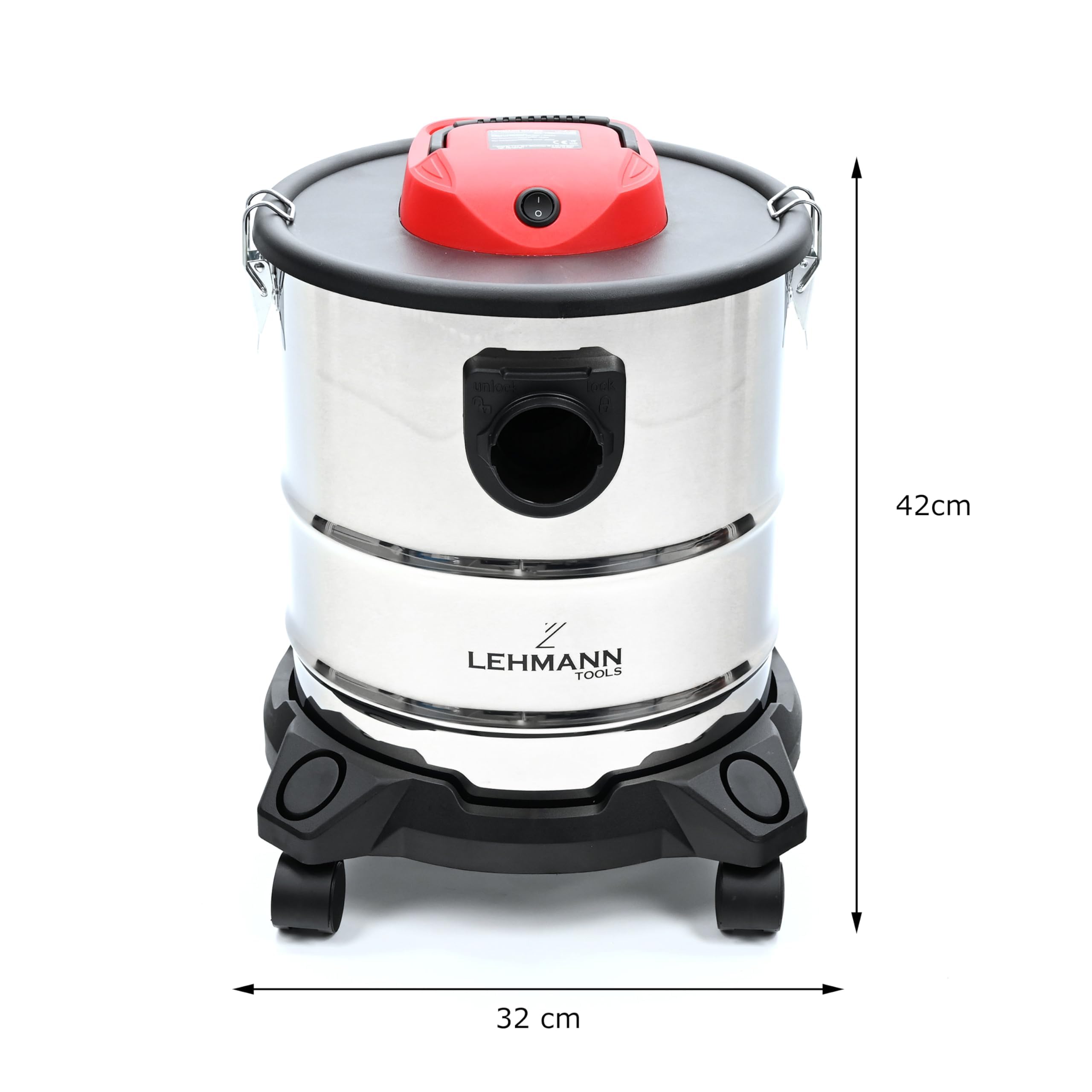 lehmann-haddo-industriestaubsauger-2000w-silber-20-liter image 8