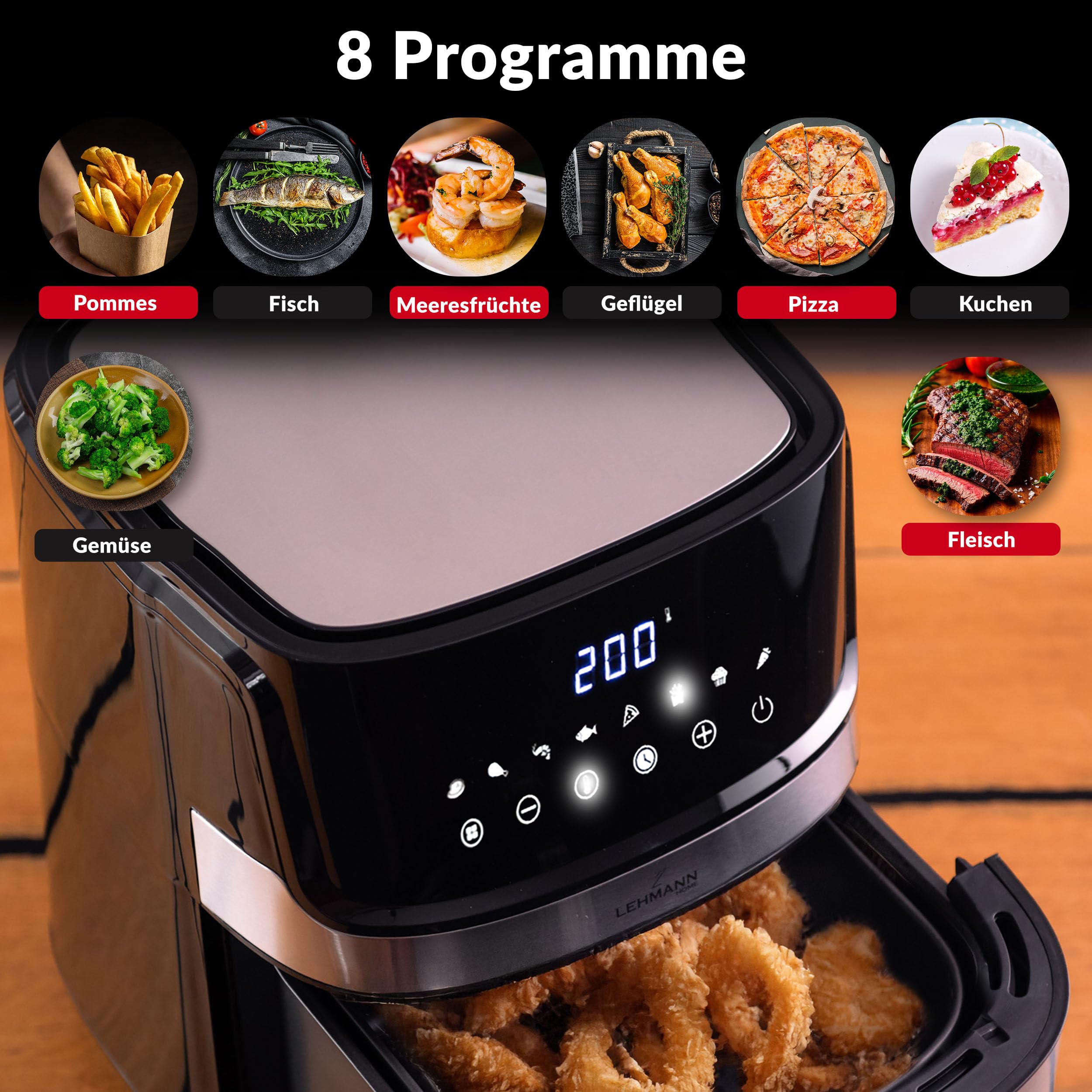 lehmann-hei-luftfritteuse-xl-6-5l-airfryer-8-programme-schwarz image 4