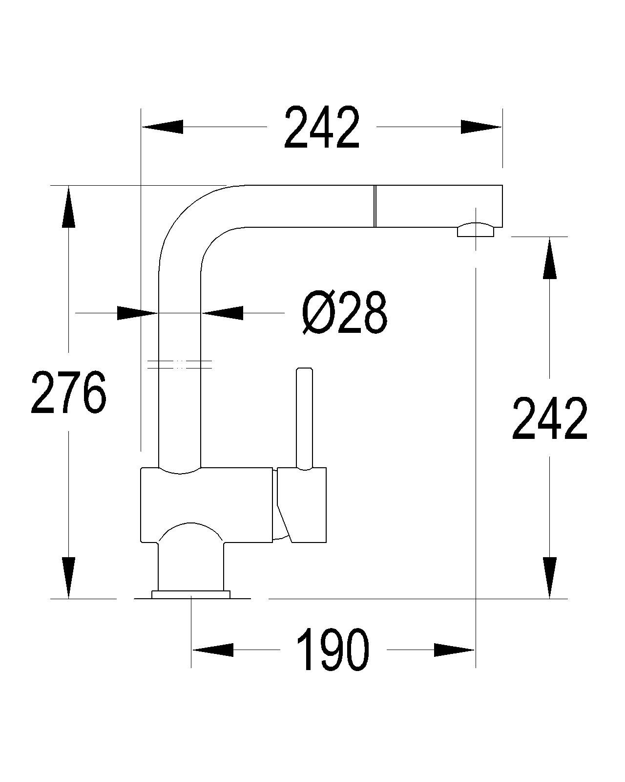 gr-nblatt-kitchen-k-chenarmatur-ausziehbar-geschirrbrause-chrom image 2