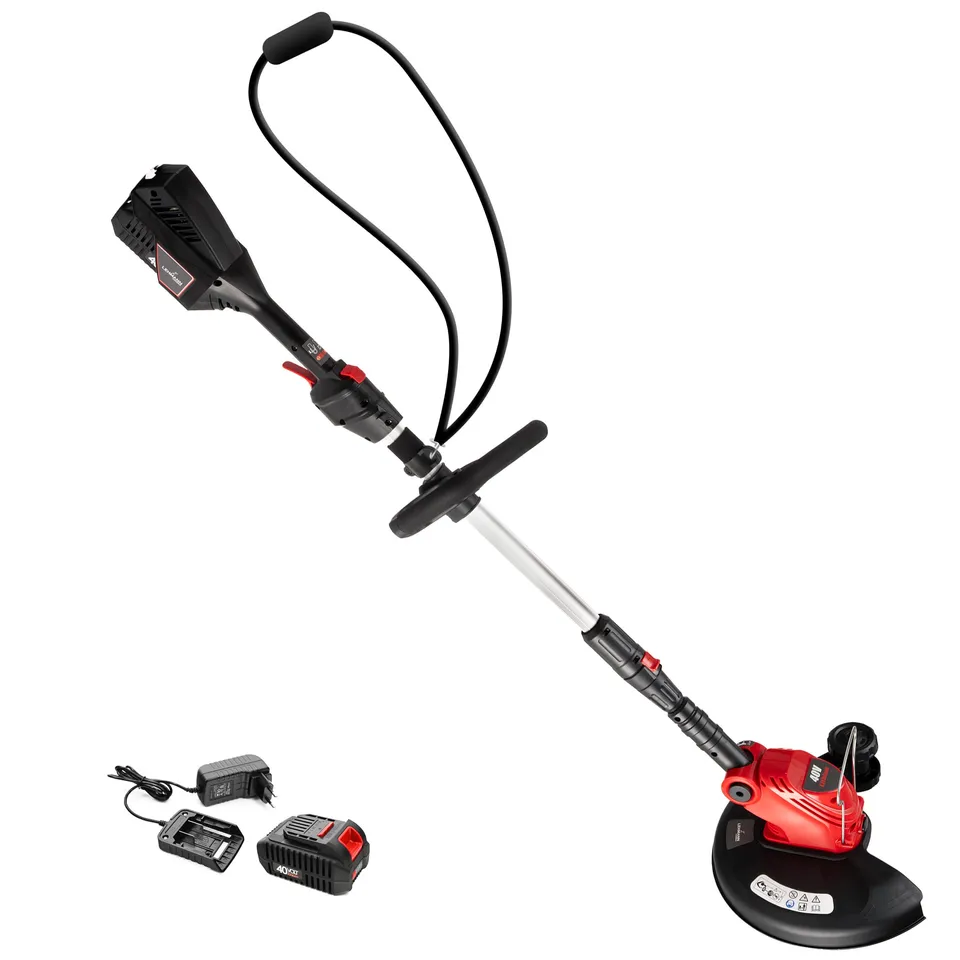 lehmann-40v-akku-rasentrimmer-30cm-mit-akku-teleskop image 1
