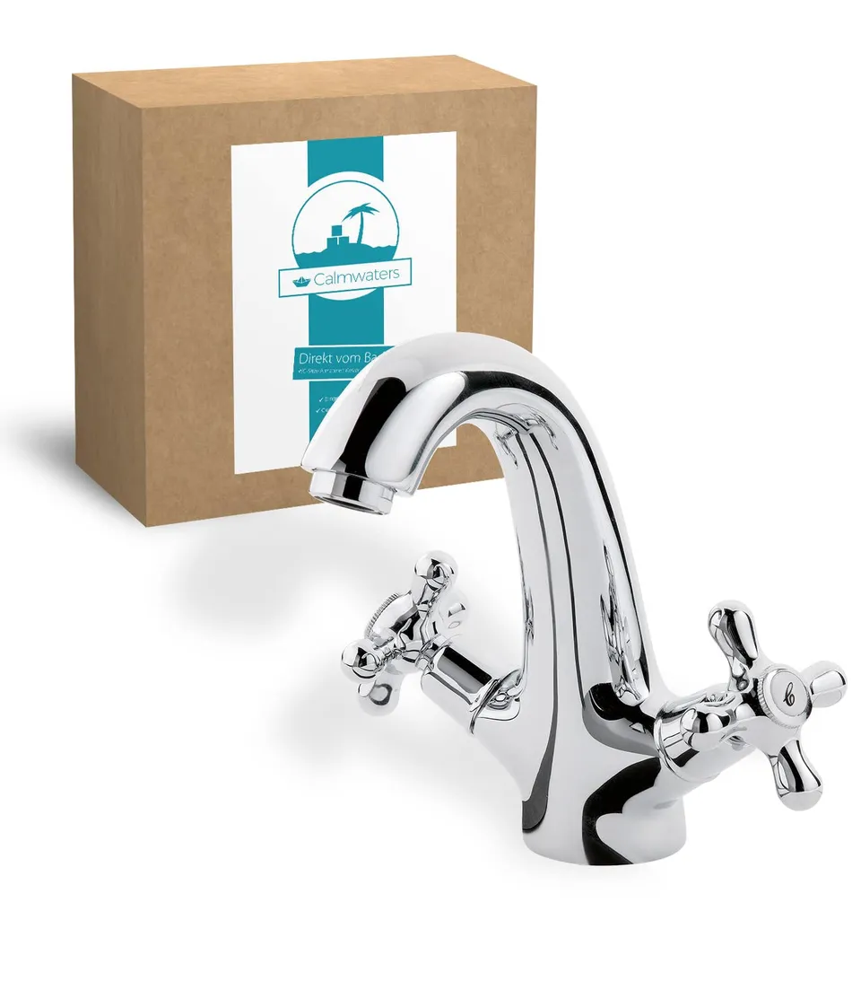 calmwaters-retro-cross-14pz2440-waschtischarmatur-chrom-kreuzgriffe image 1
