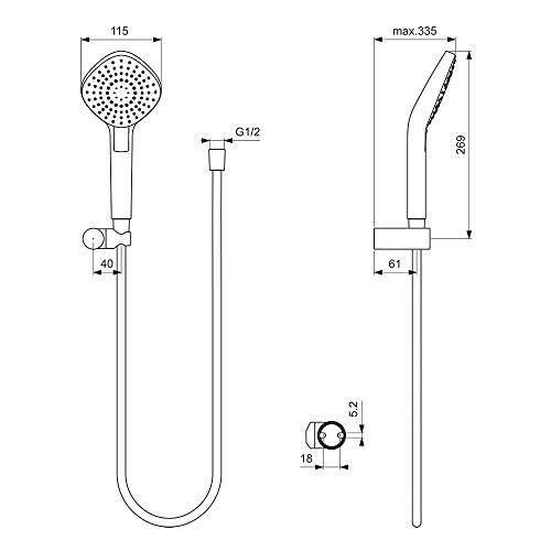 ideal-standard-idealrain-evo-diamond-b2405aa-handbrause-set-chrom image 7