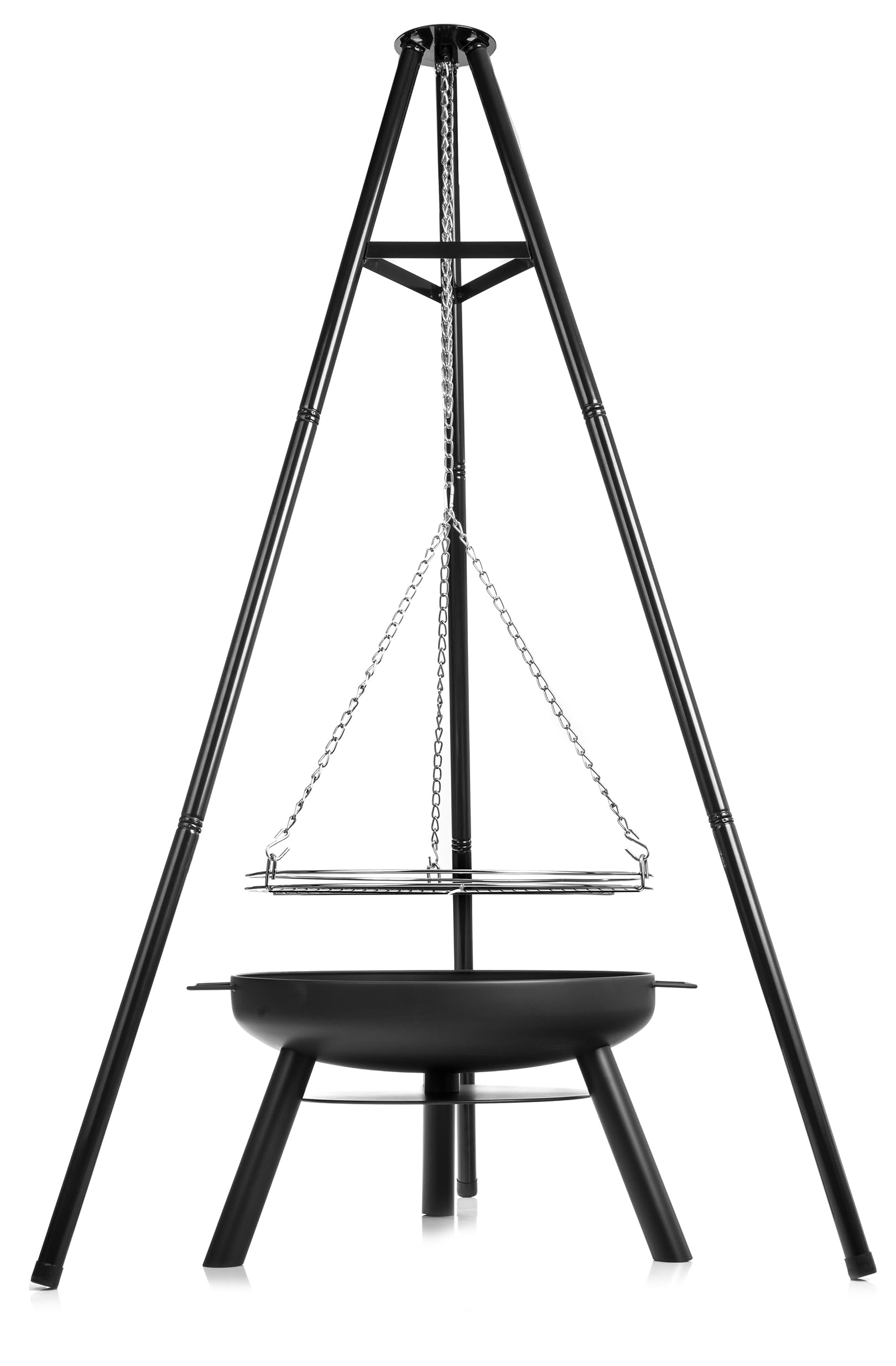 lehmann-schwenkgrill-feuerschale-60-cm-schwarz-mit-grillrost image 8