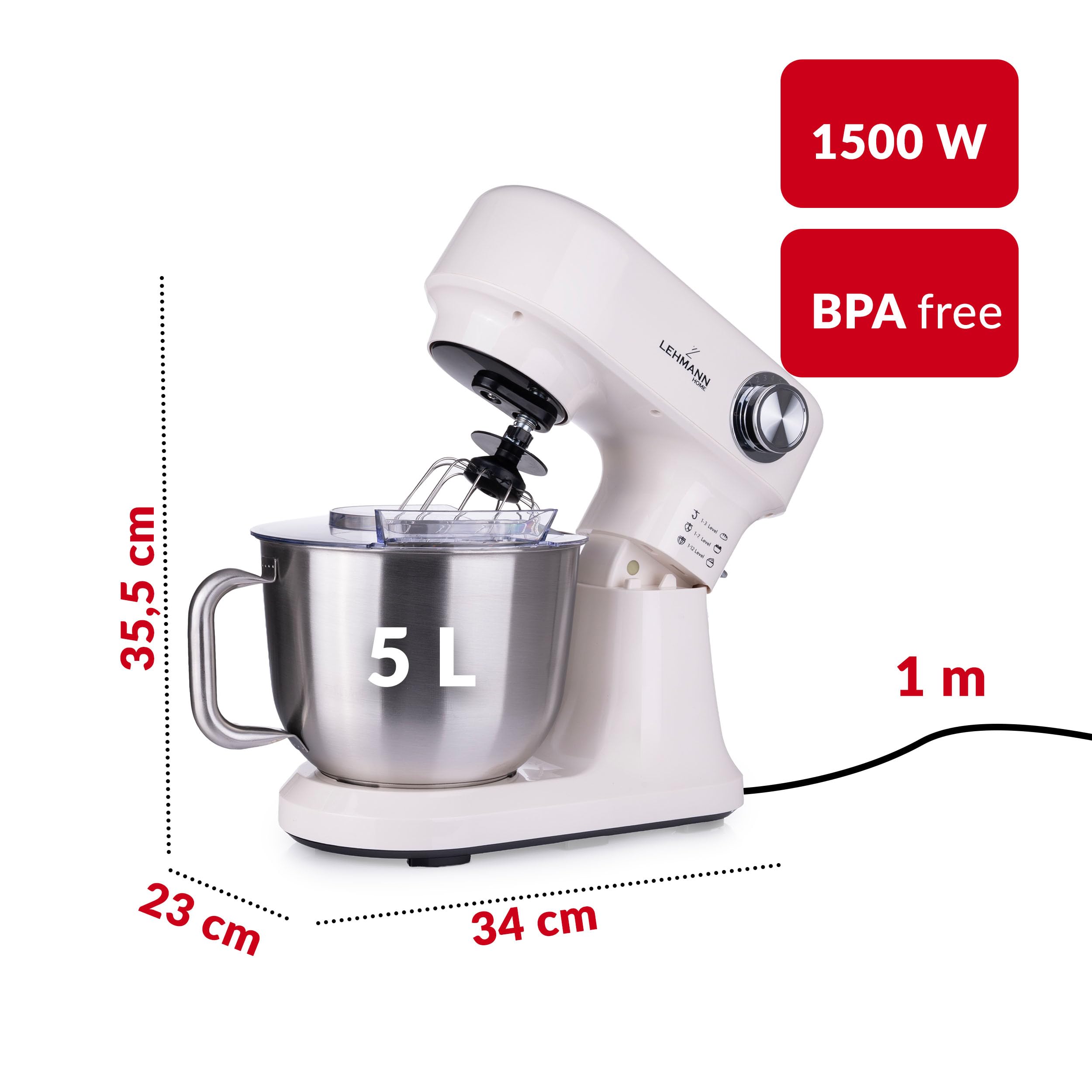 lehmann-k-chenmaschine-1500w-5l-beige-12-stufen image 3