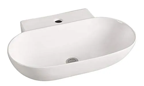 gr-nblatt-bath-aufsatzwaschbecken-56x39-keramik-lotus-effekt image 1