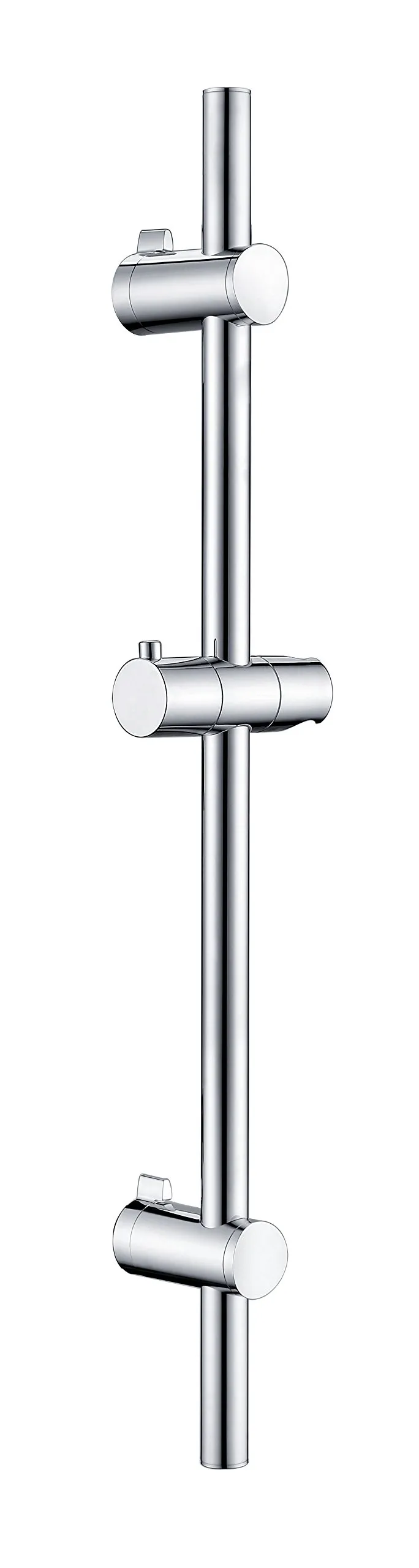 gr-nblatt-brausestange-round-100cm-chrom-edelstahl-verstellbar image 1