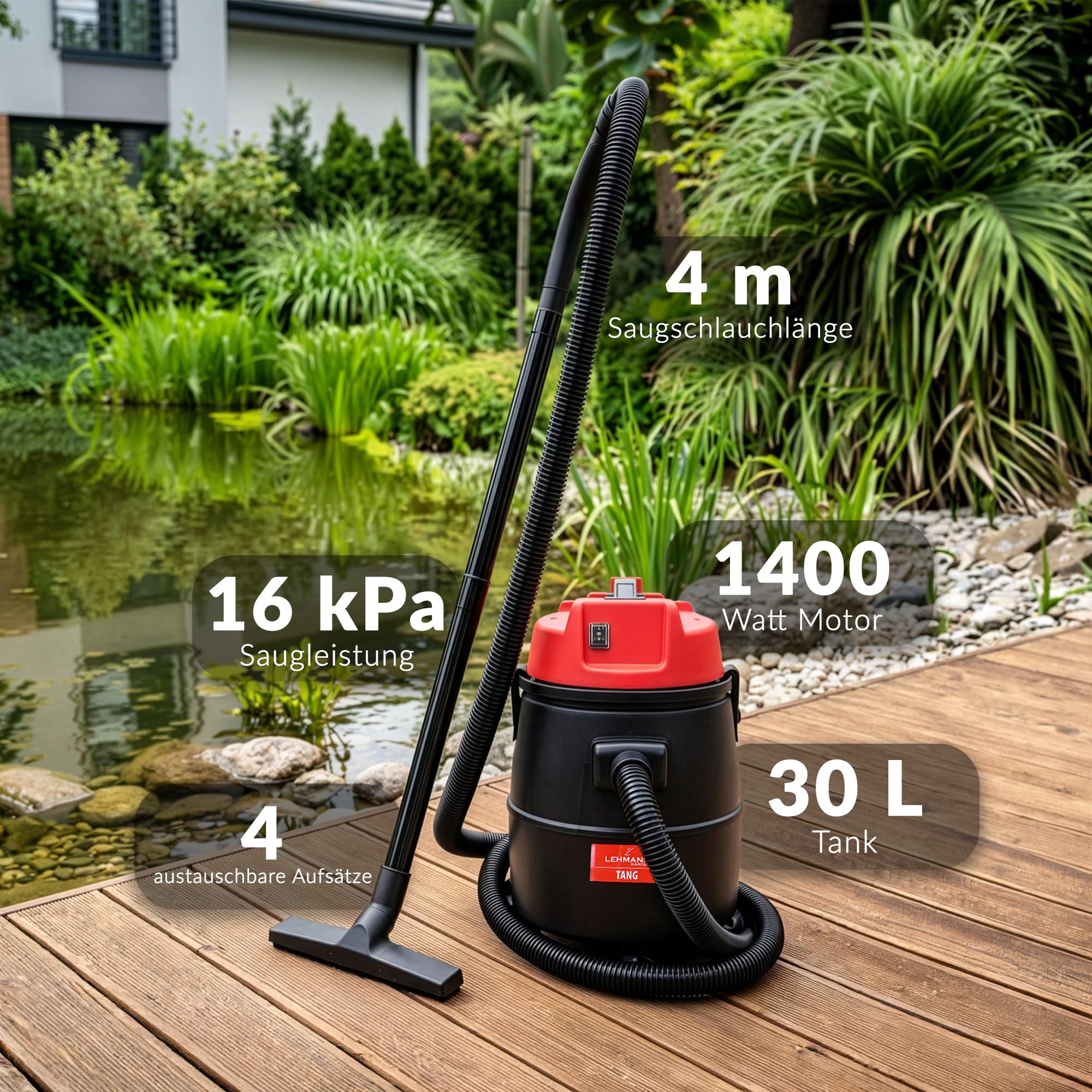 lehmann-teichschlammsauger-4-in-1-1400w-poolsauger-30l image 5