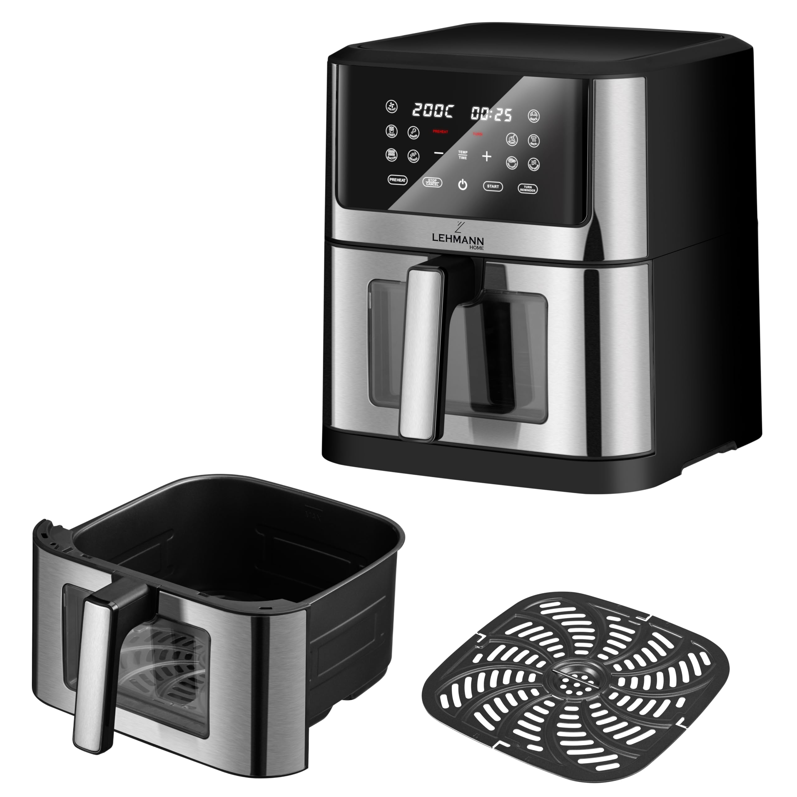 lehmann-hei-luftfritteuse-xxl-8l-1800w-12-programme-air-fryer image 7