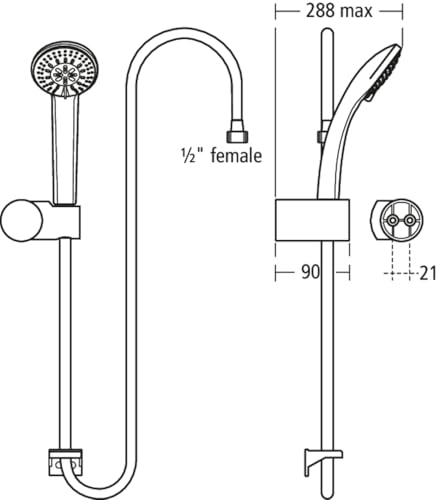 ideal-standard-idealrain-s1-b9449aa-brausegarnitur-chrom image 8